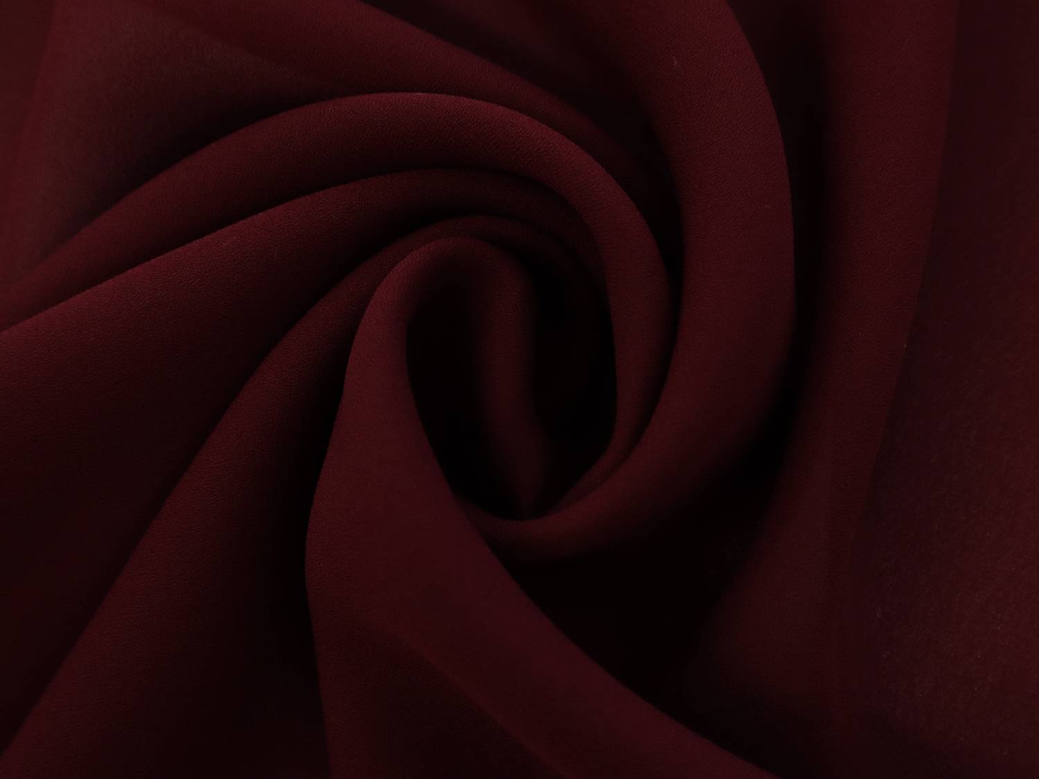 Polyester Double Georgette in Burgundy