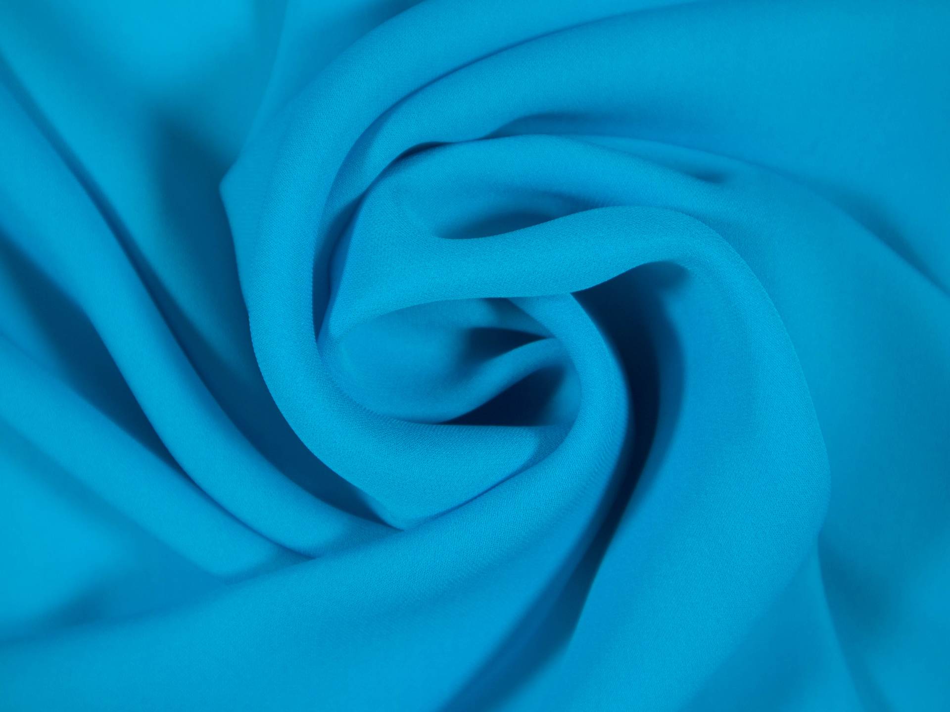 Silk Georgette in Peacock draped