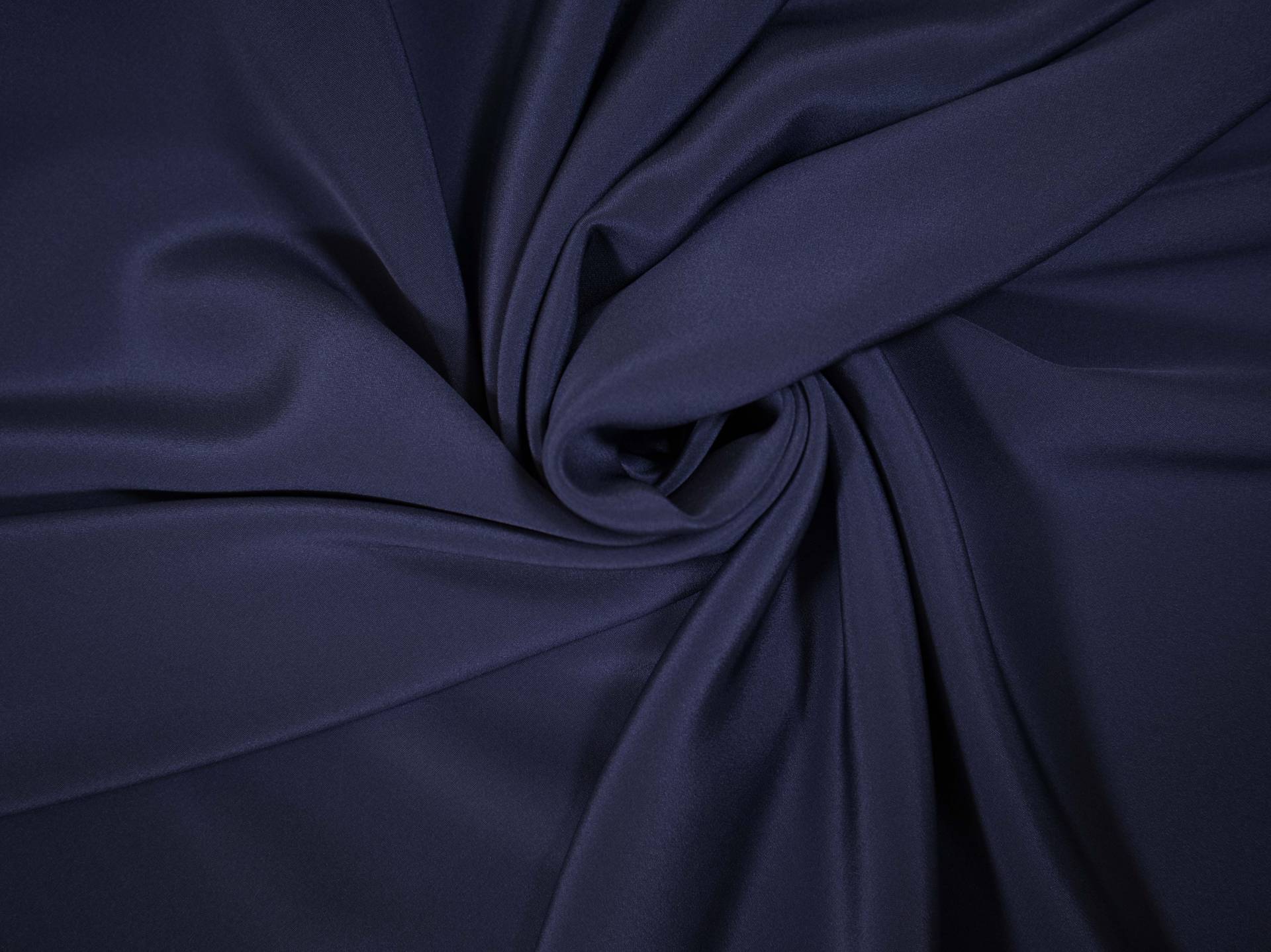 silk 4 ply crepe in Cadet- draped