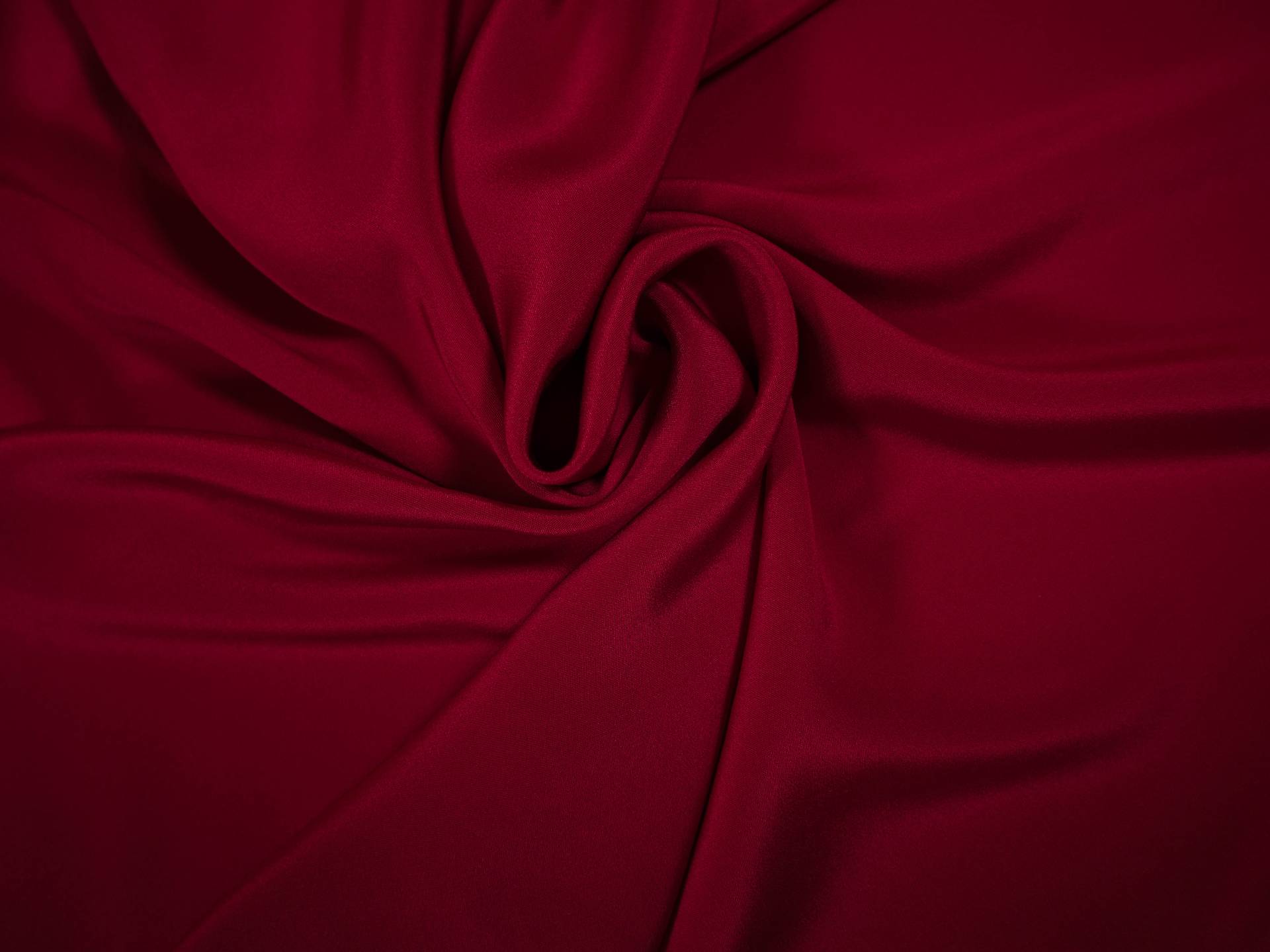silk 4 ply crepe in Ruby- draped