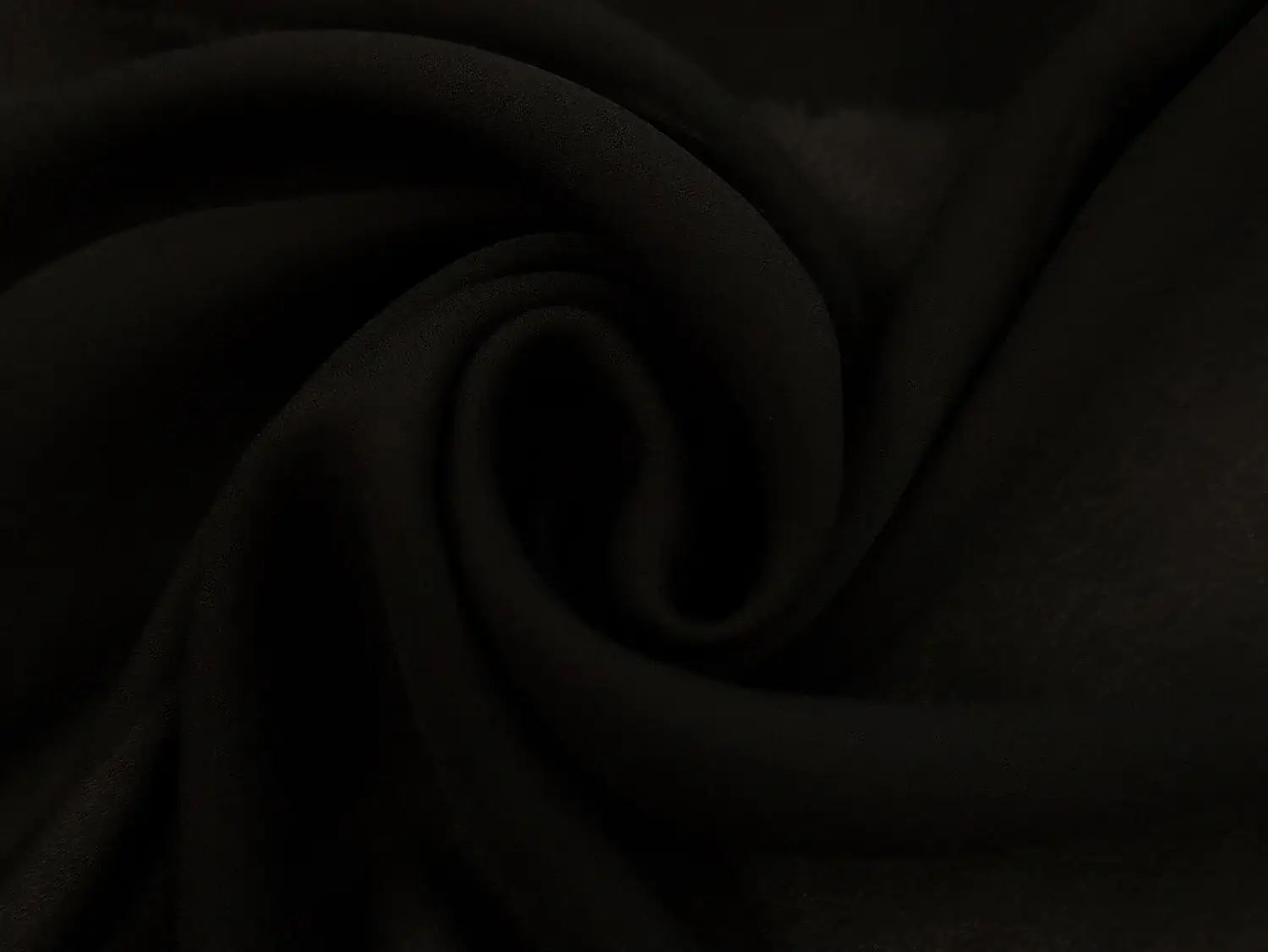Polyester Double Georgette in Black