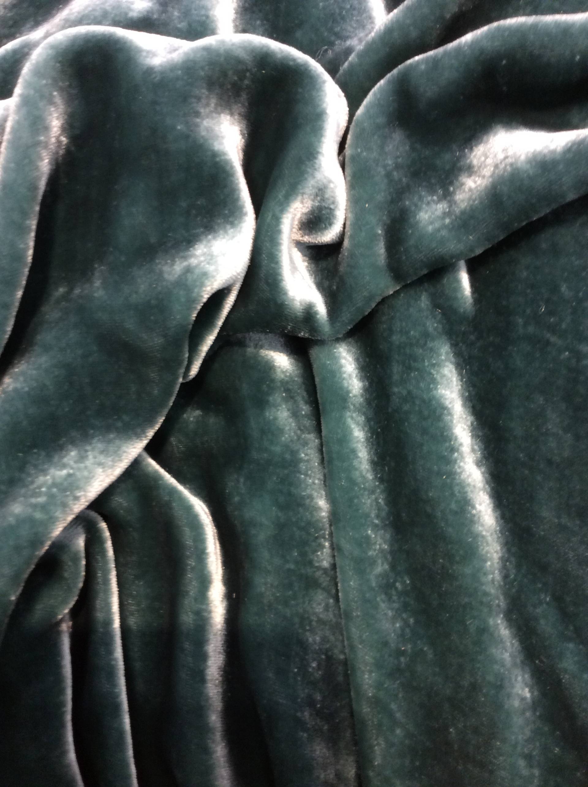 Silk and Rayon Velvet in Cedar