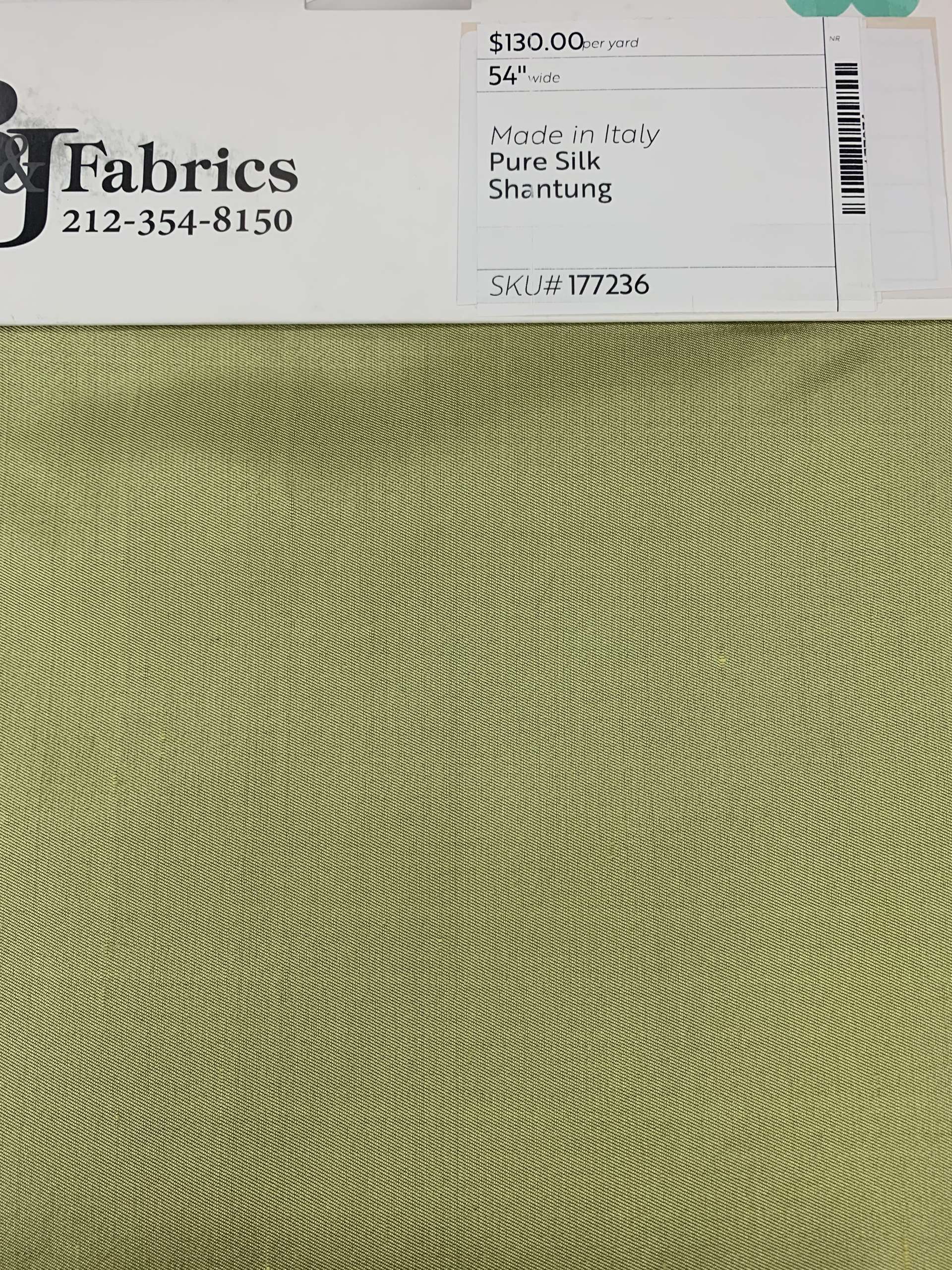 Made in Italy Pure Silk Shantung