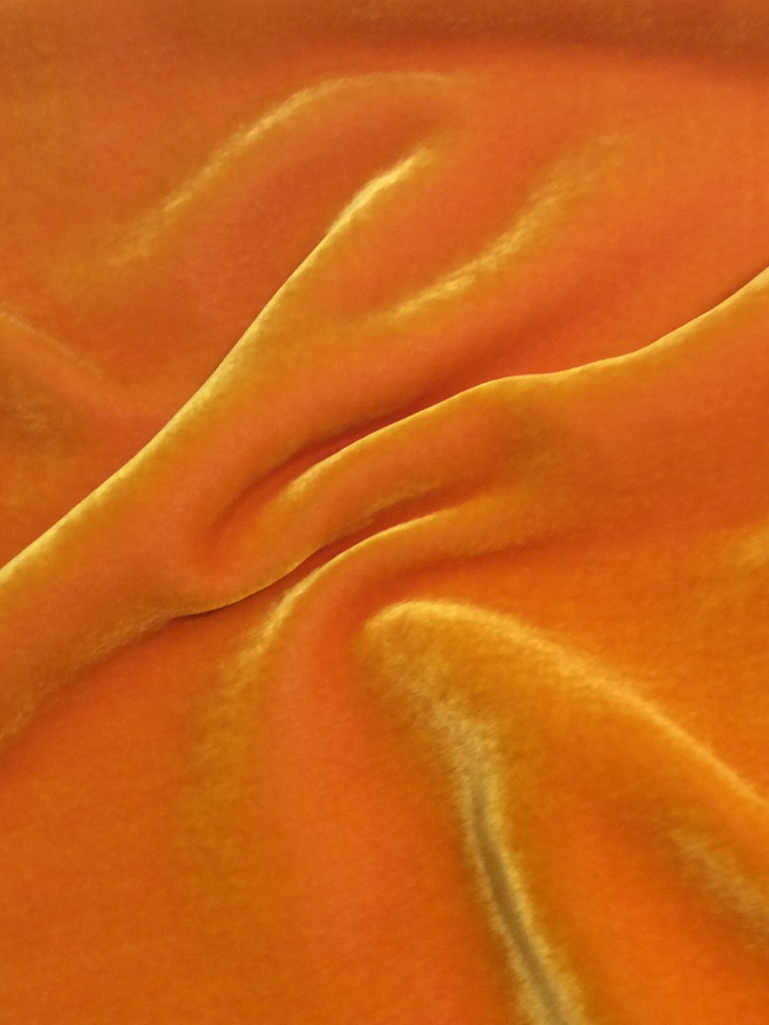 Silk Rayon Velvet in Carrot