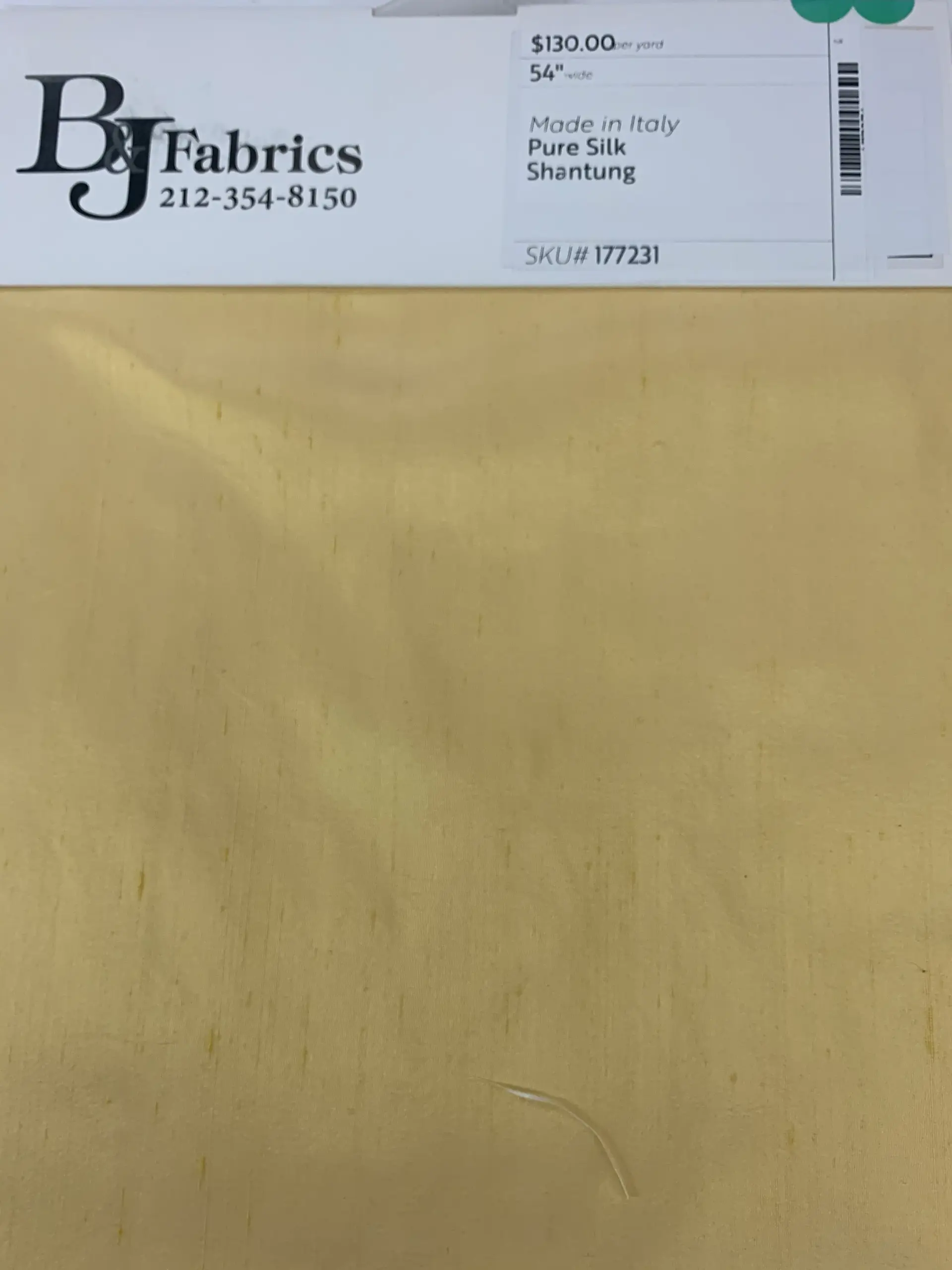 Made in Italy Pure Silk Shantung