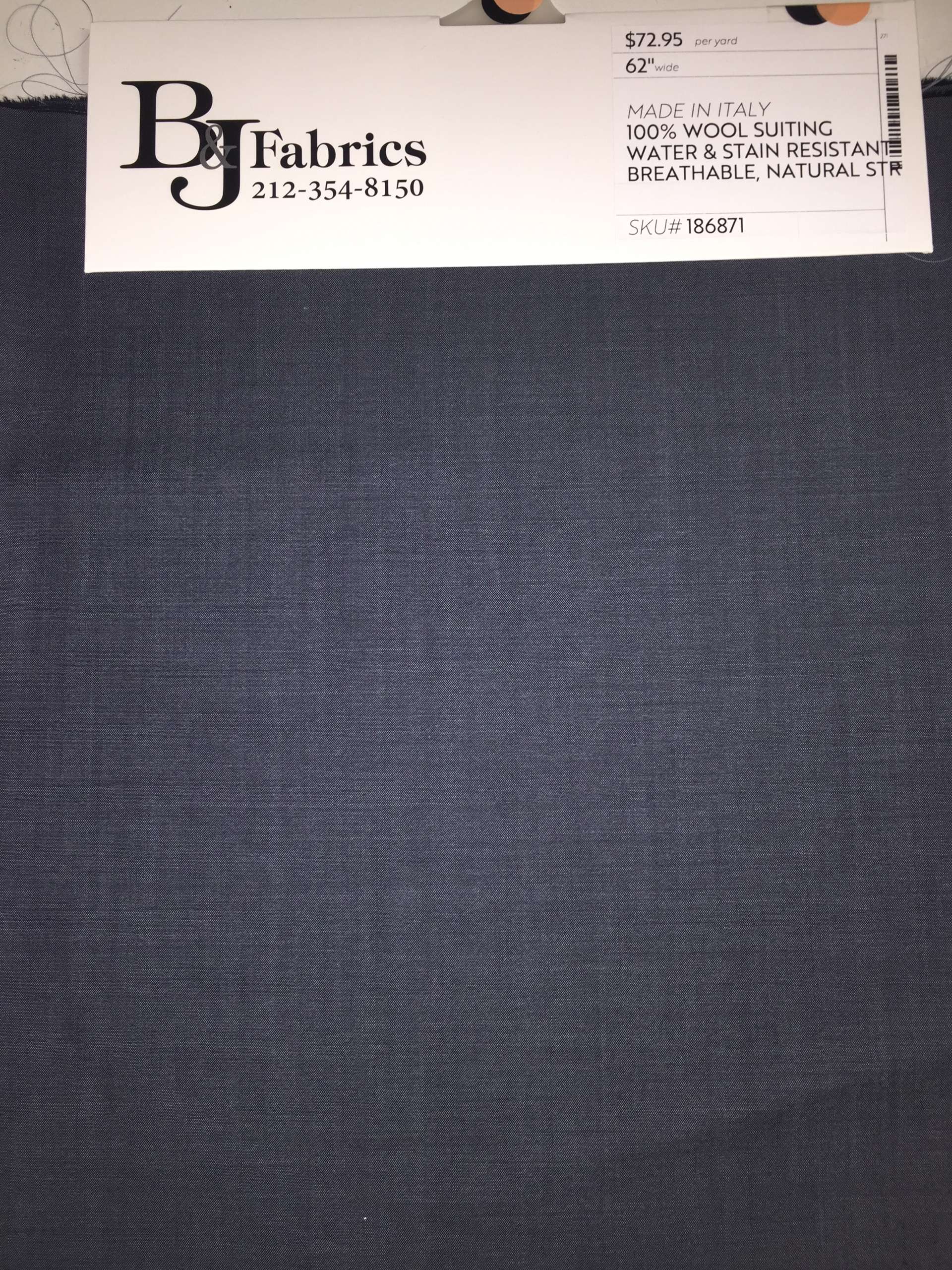 High Performance Fine Italian Wool Suiting