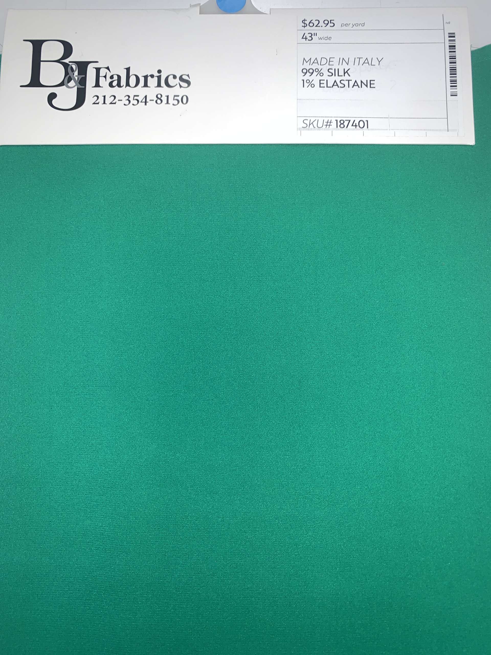 MADE IN ITALY 99% SILK 1% ELASTANE