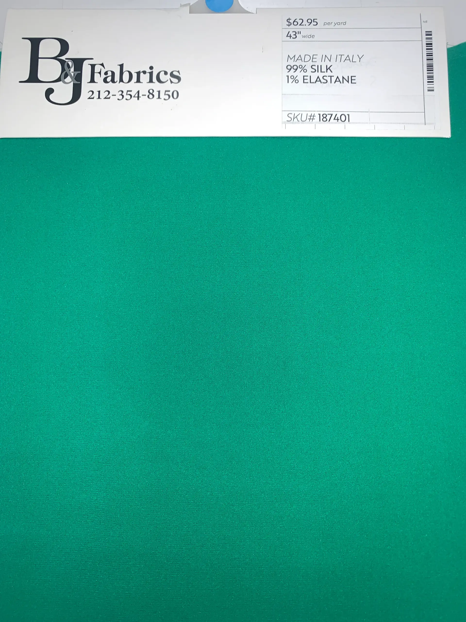 MADE IN ITALY 99% SILK 1% ELASTANE