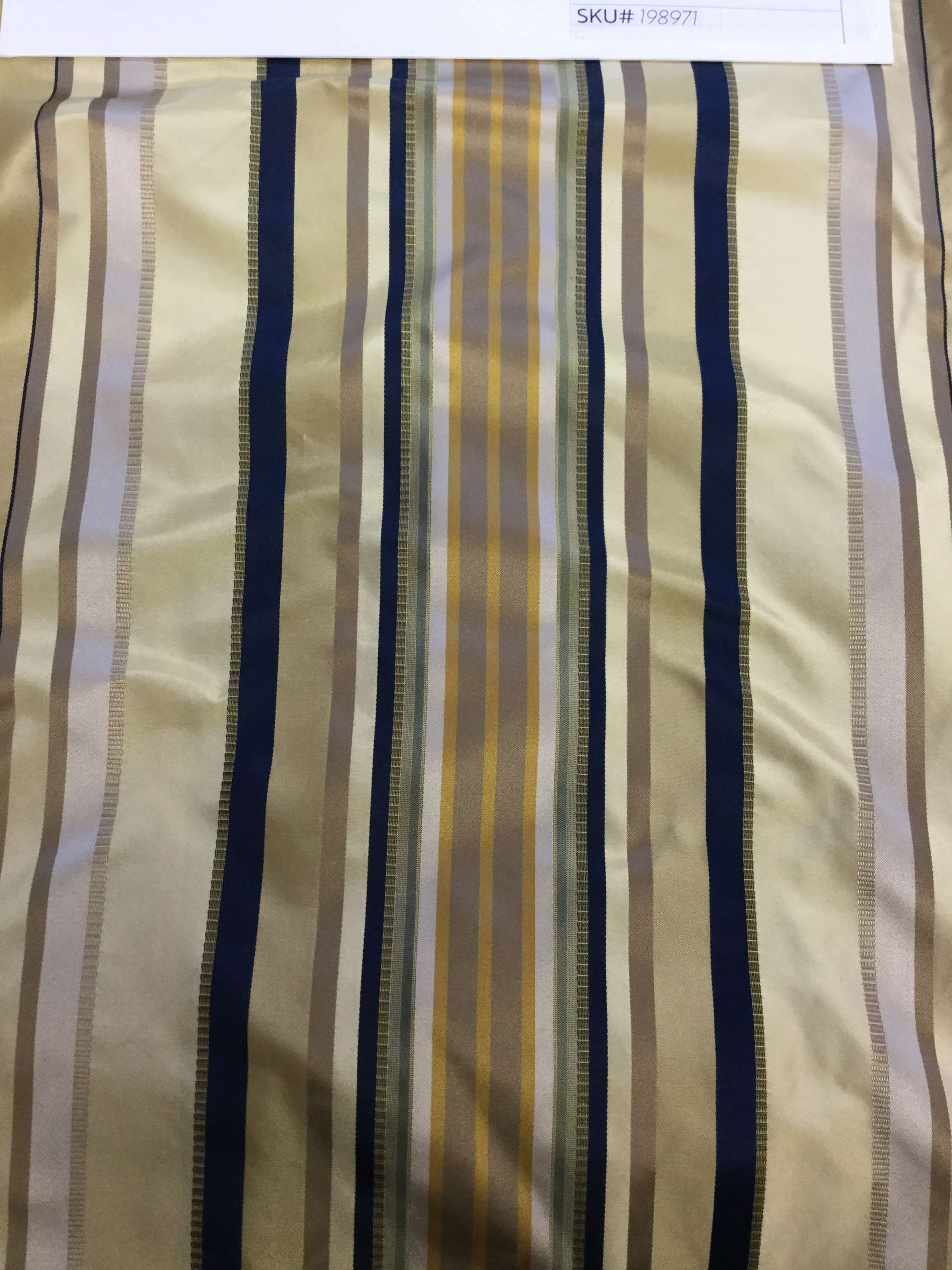 100% SILK TAFFETA STRIPE