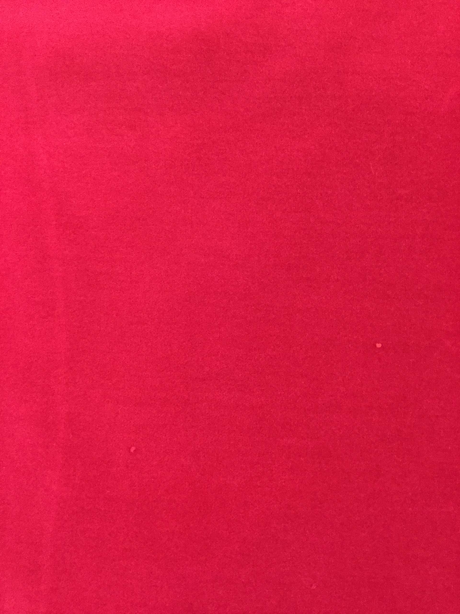 Pure Cotton Velvet in Hot Pink