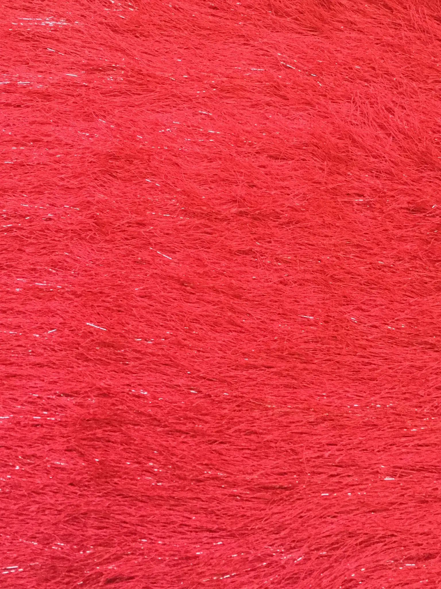 Polyester Lurex Eyelash in Red