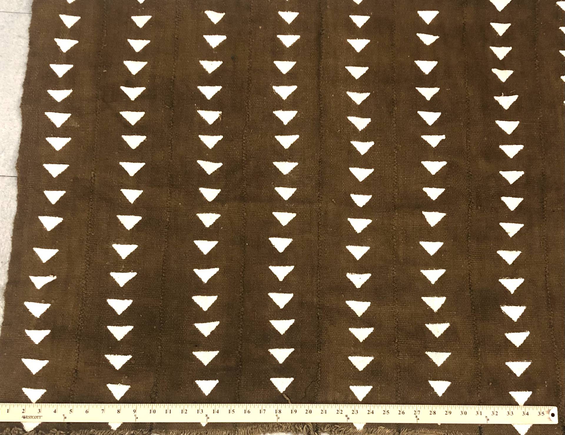 Cotton Mud Cloth Panel in Tobacco