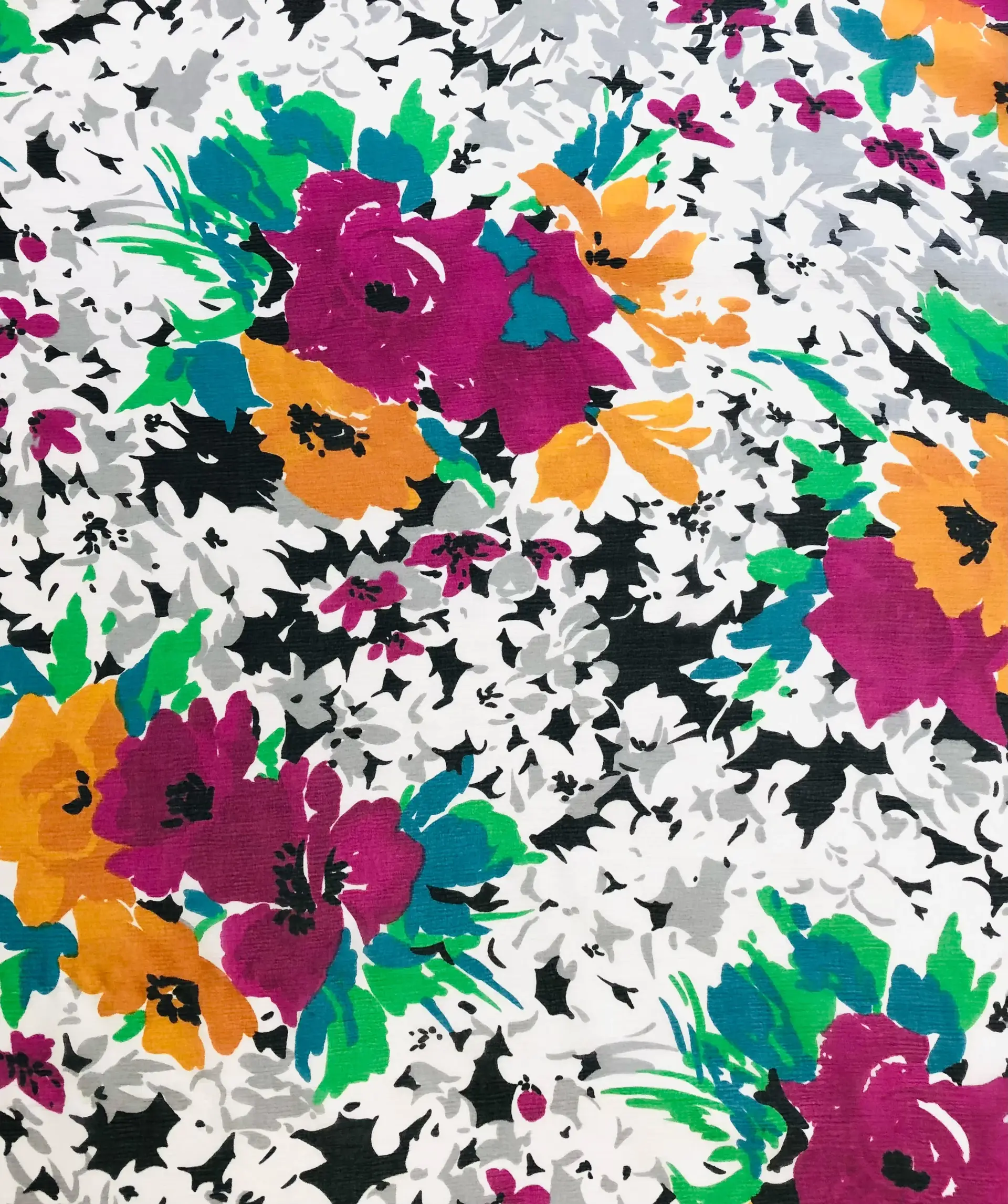 Printed Silk Crinkle Chiffon