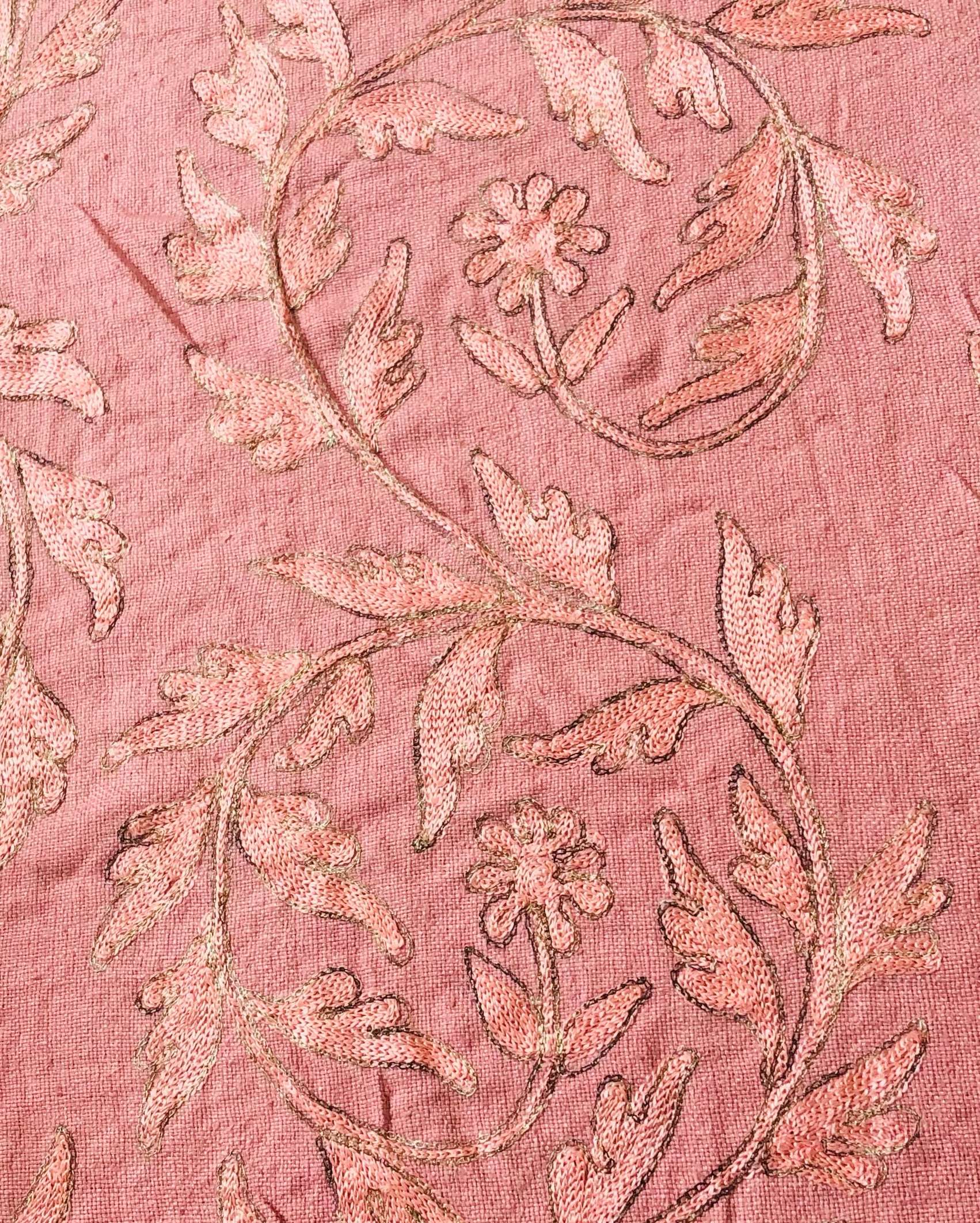 Made in India Embroidered Silk Matka in Pink
