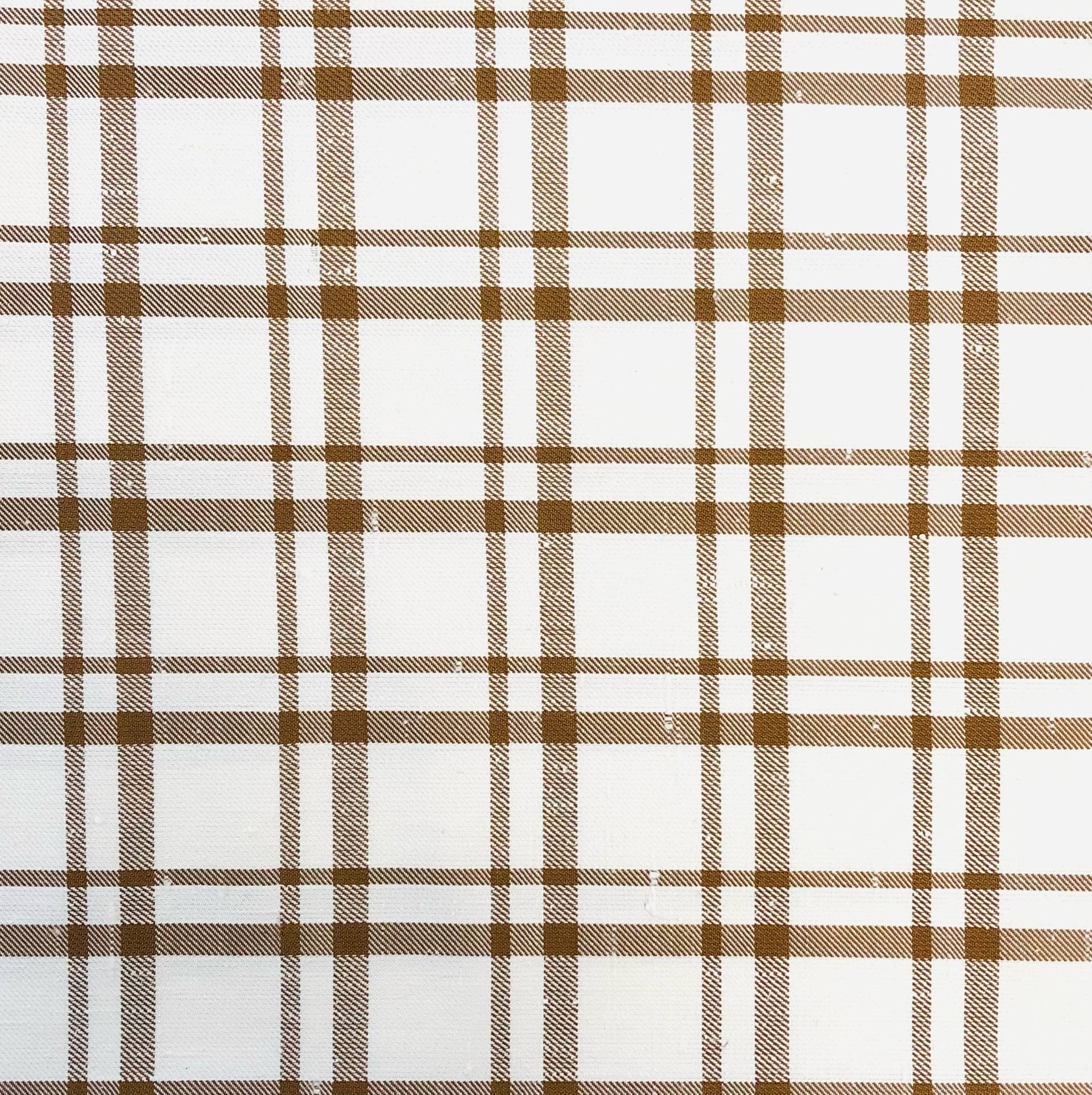 Made in Italy Pure Duppioni Silk Plaid