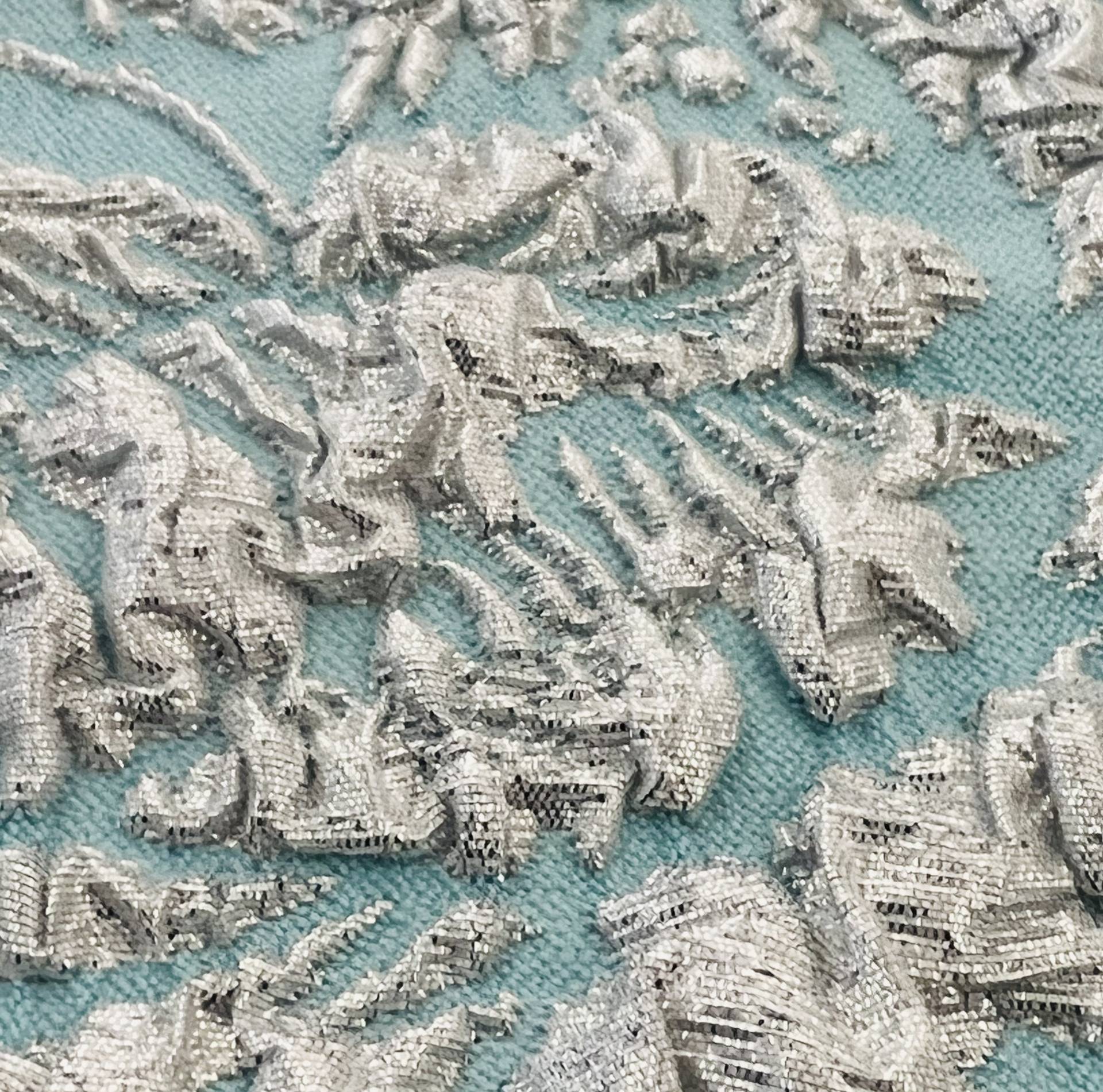 Silk Blend Metallic Matelassé
