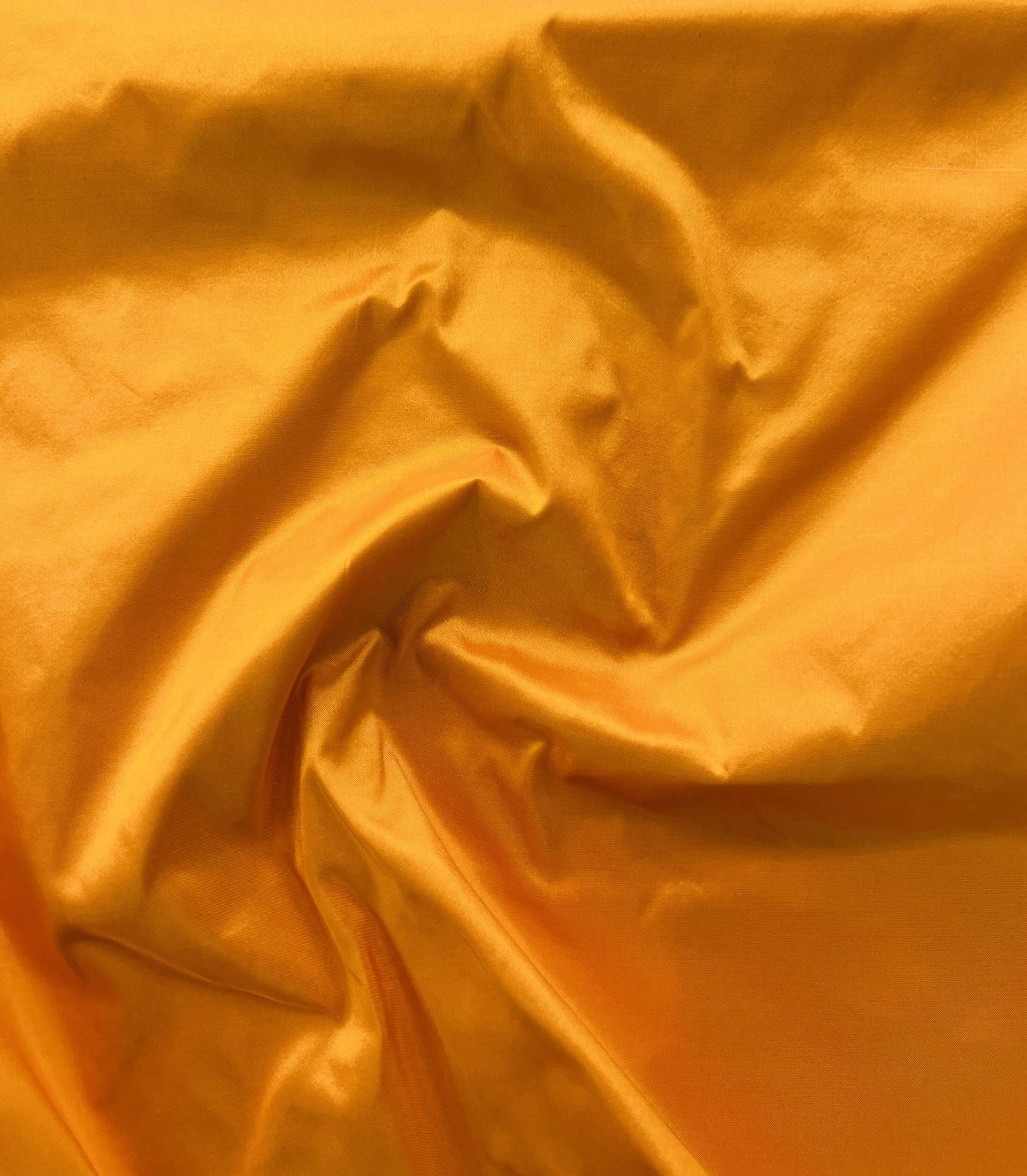 Pure Silk Taffeta in Tangerine