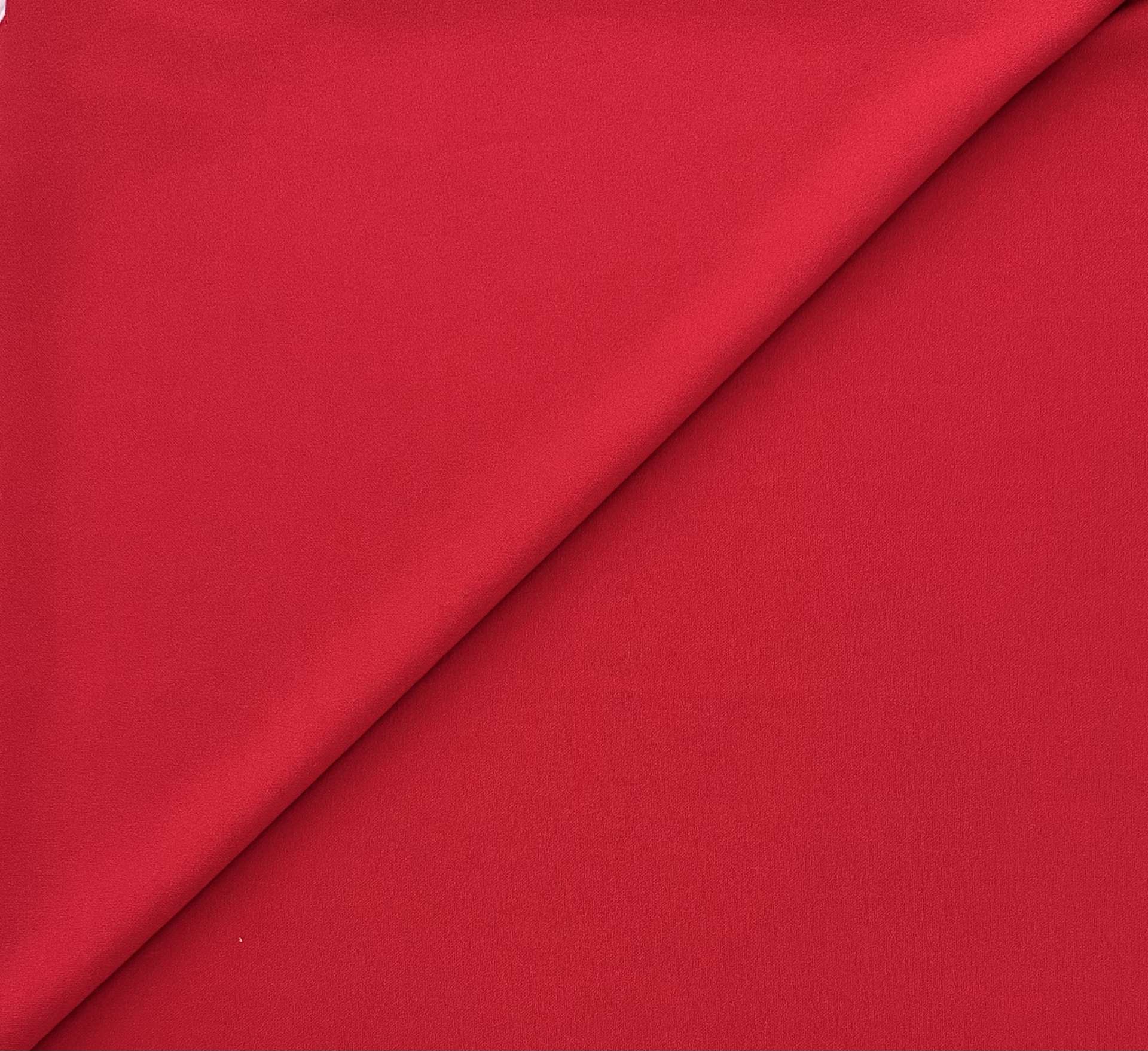 Poly Spandex Crepe in Red
