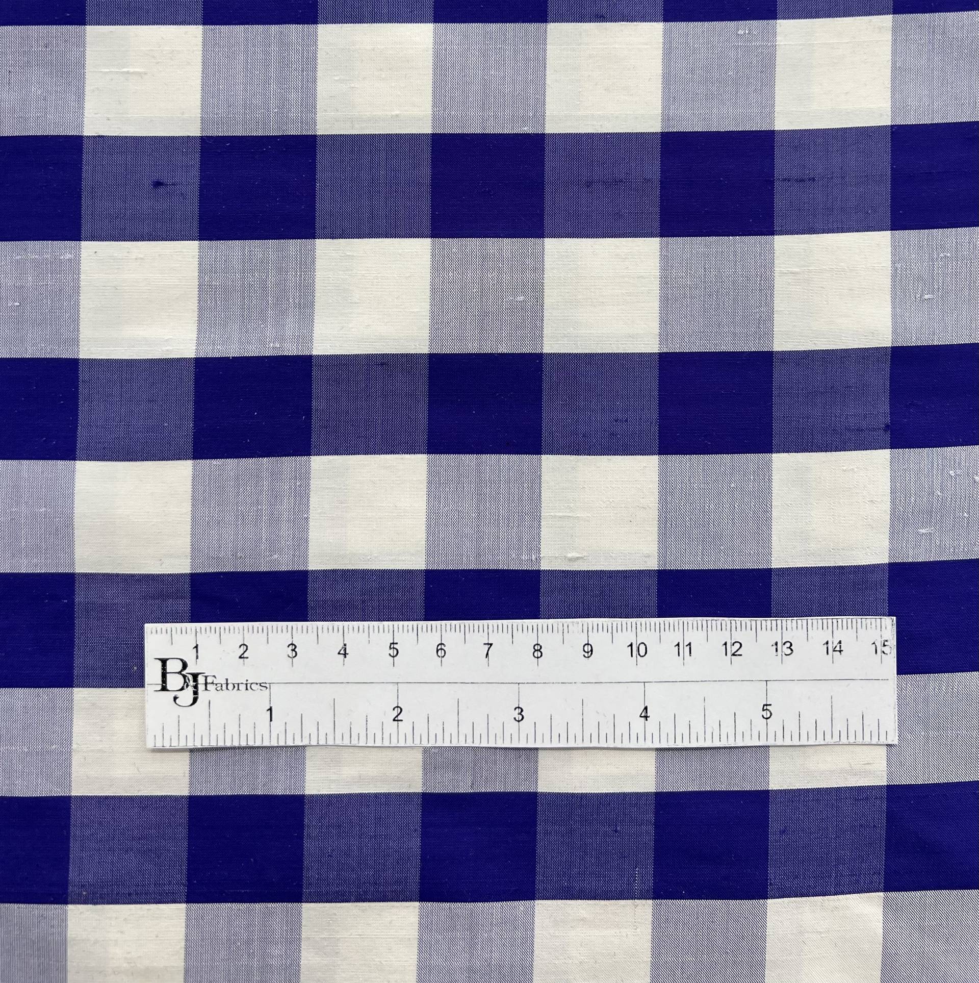 Pure Silk Shantung Gingham