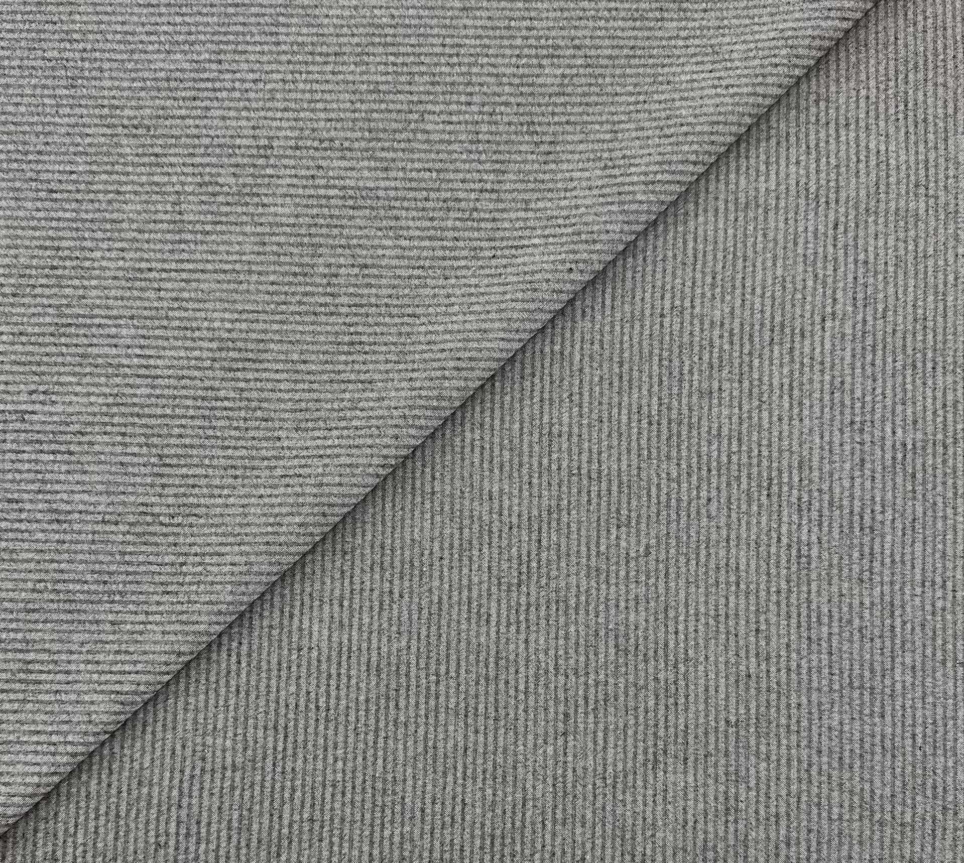 Sustainable Cotton Seersucker in Grey