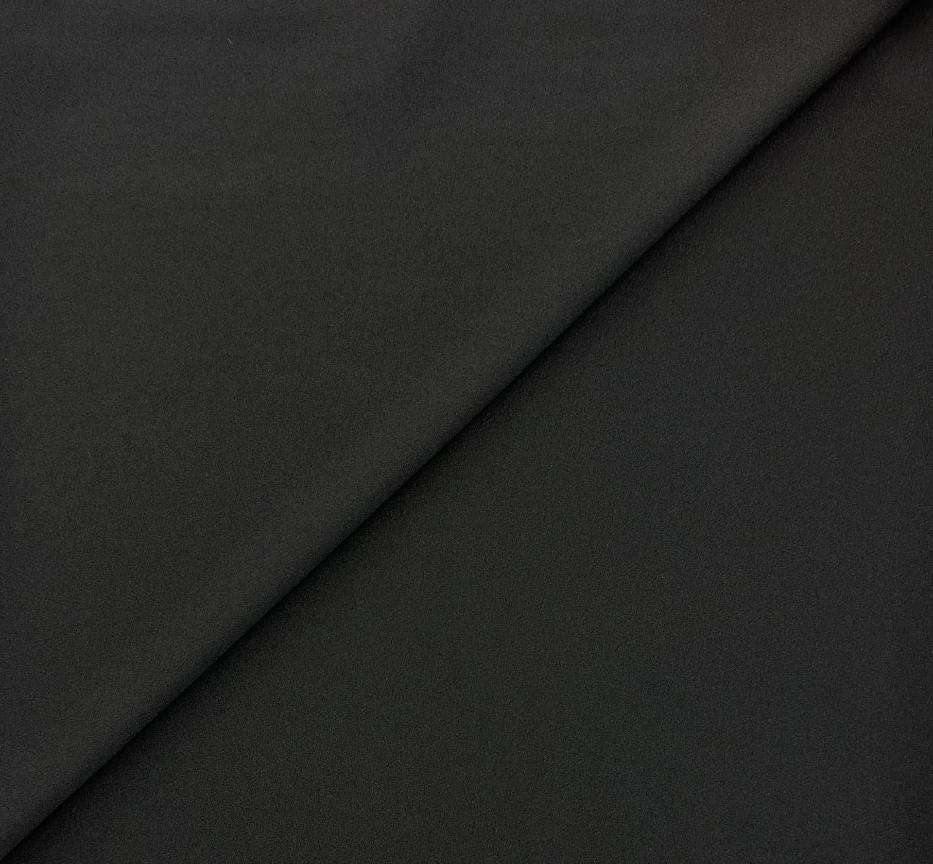 Poly Spandex Crepe in Black