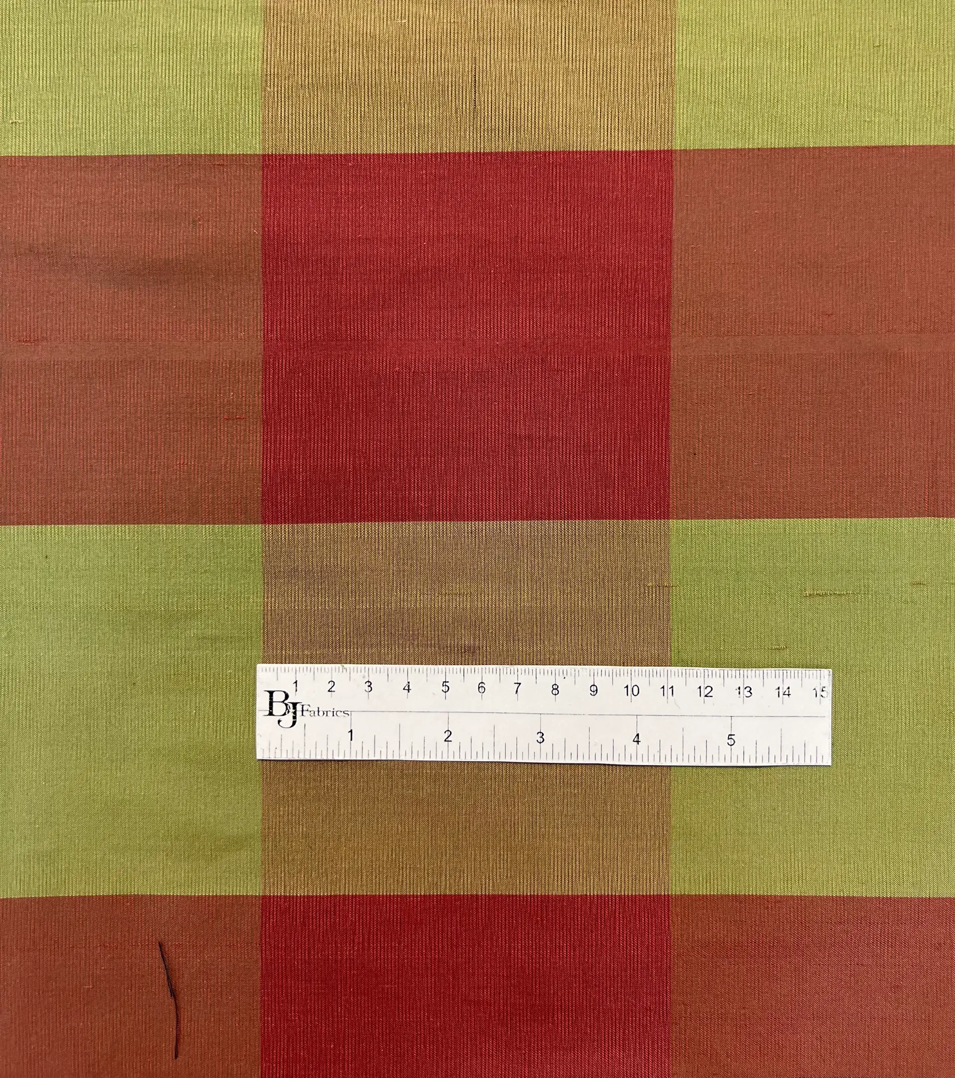 Pure Silk Shantung Gingham