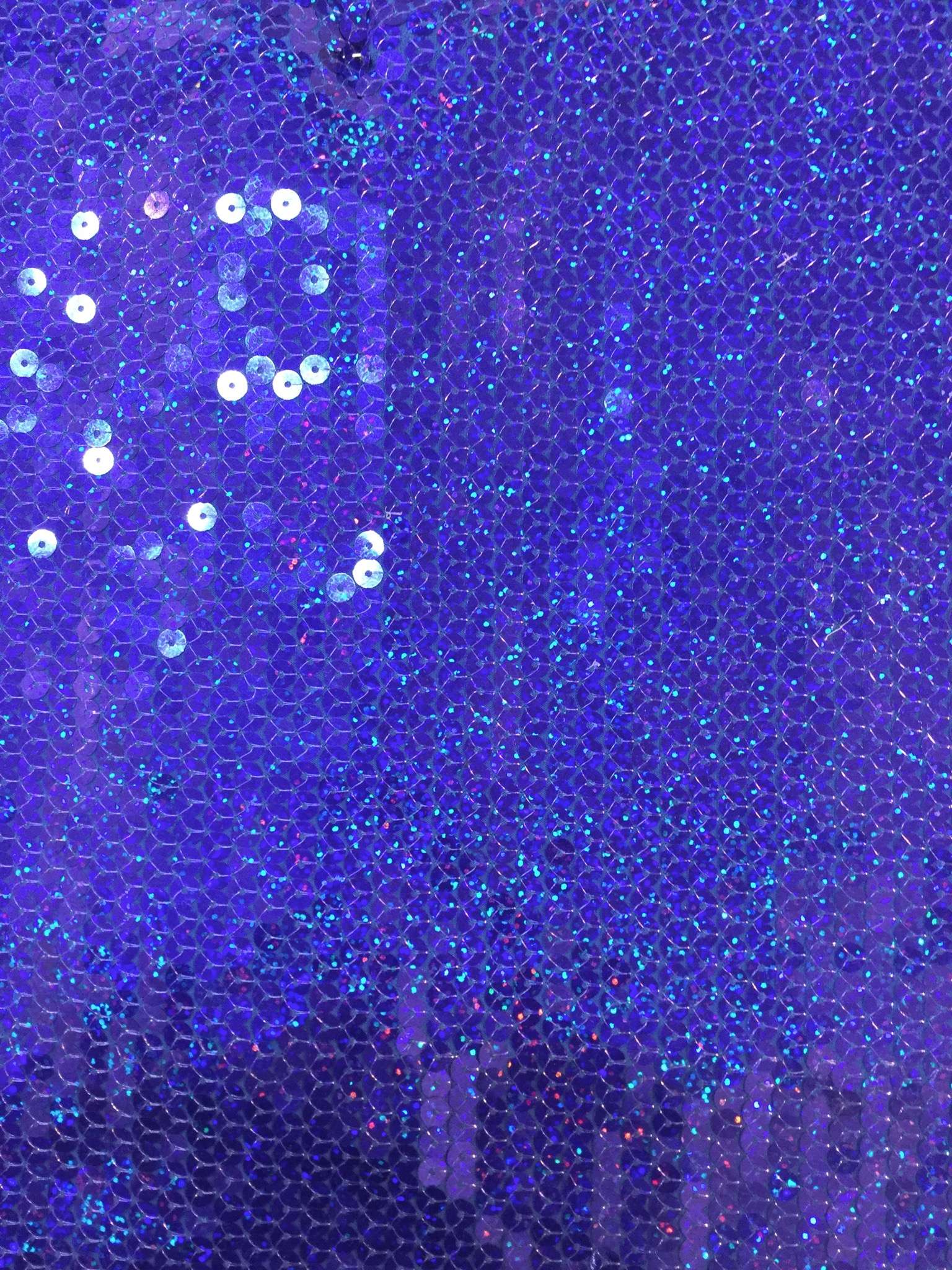 Poly Spandex Hologram Sequins in Purple