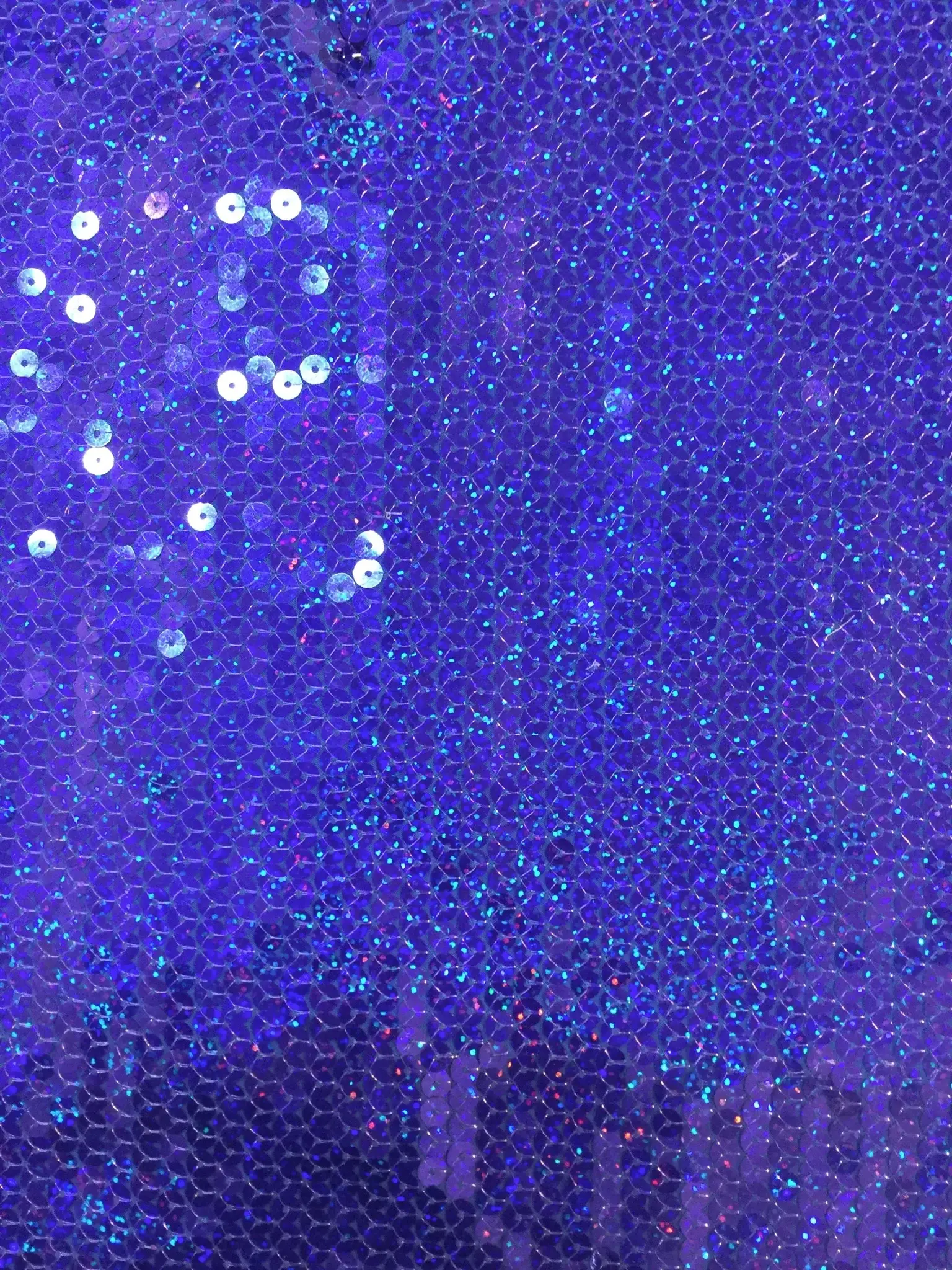 Poly Spandex Hologram Sequins in Purple