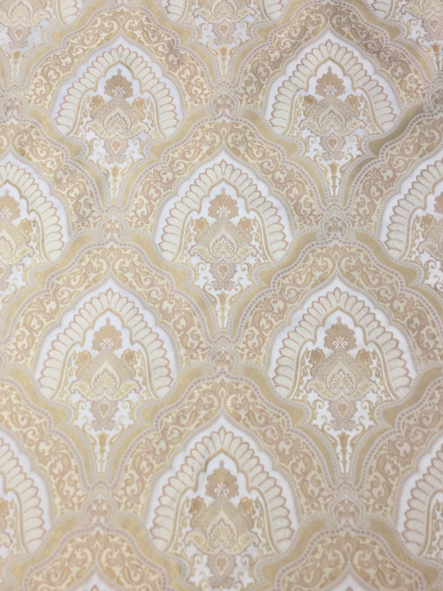 100% SILK BROCADE