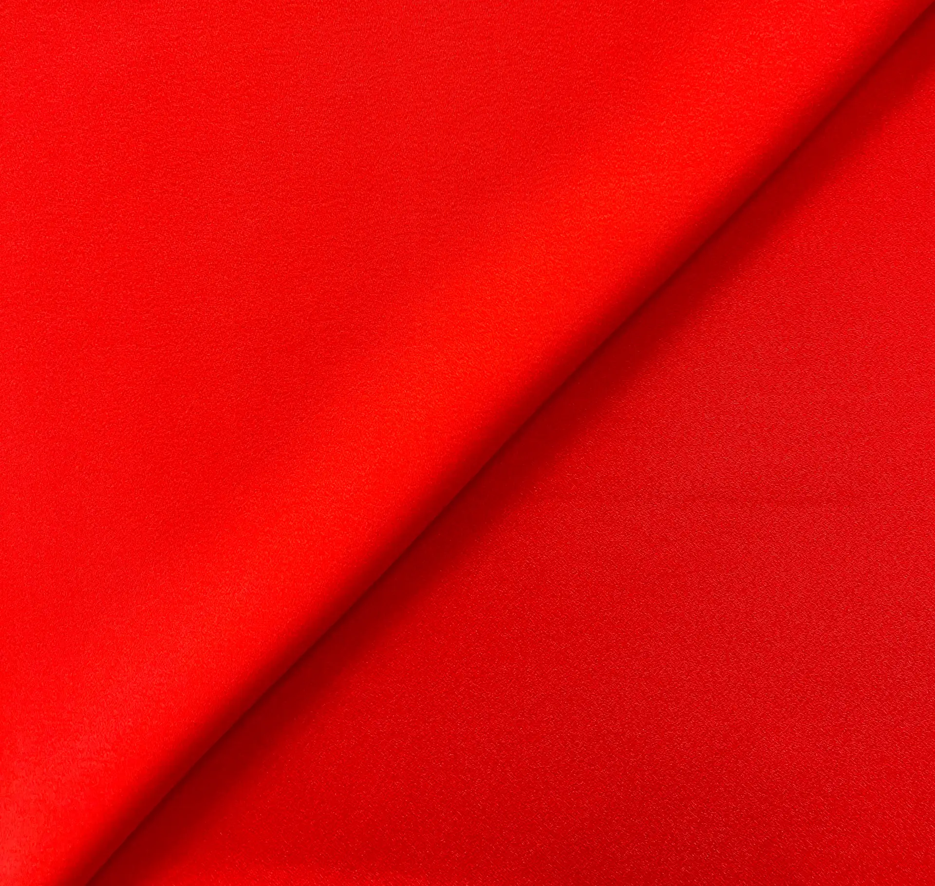 Viscose Crepe Back Satin in Persimmon