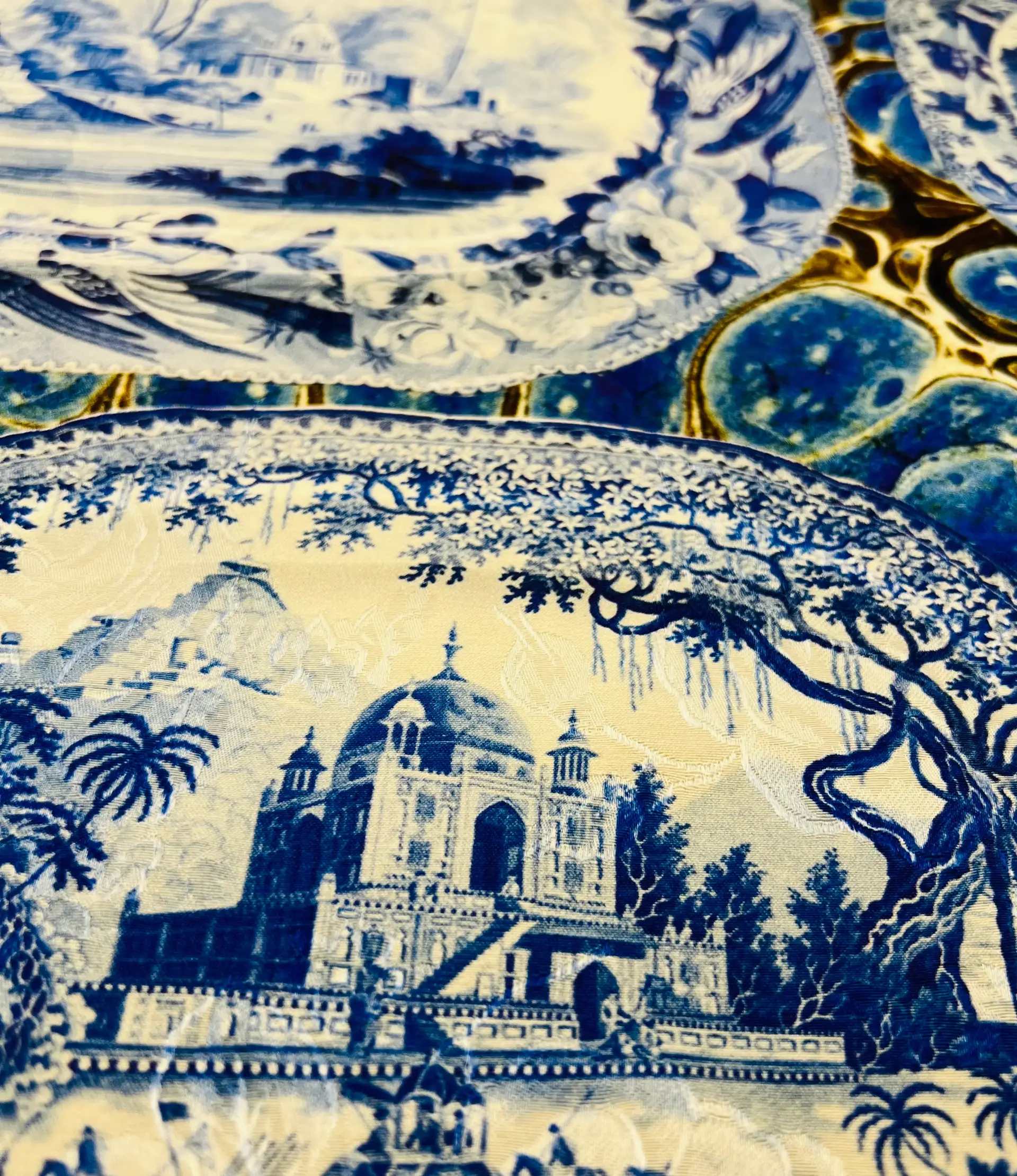 Printed Rayon & Cotton Jacquard