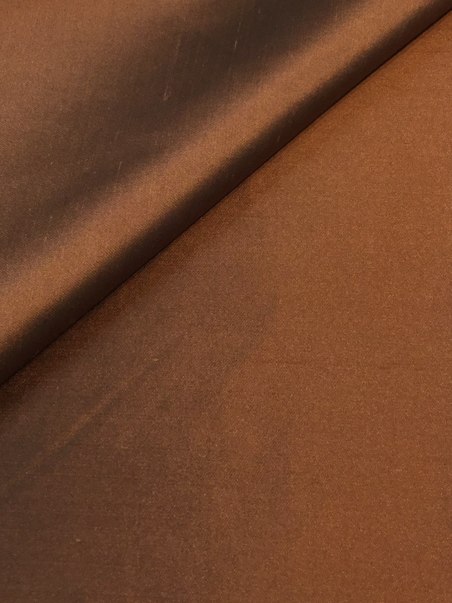 Pure Silk Shantung in Bark
