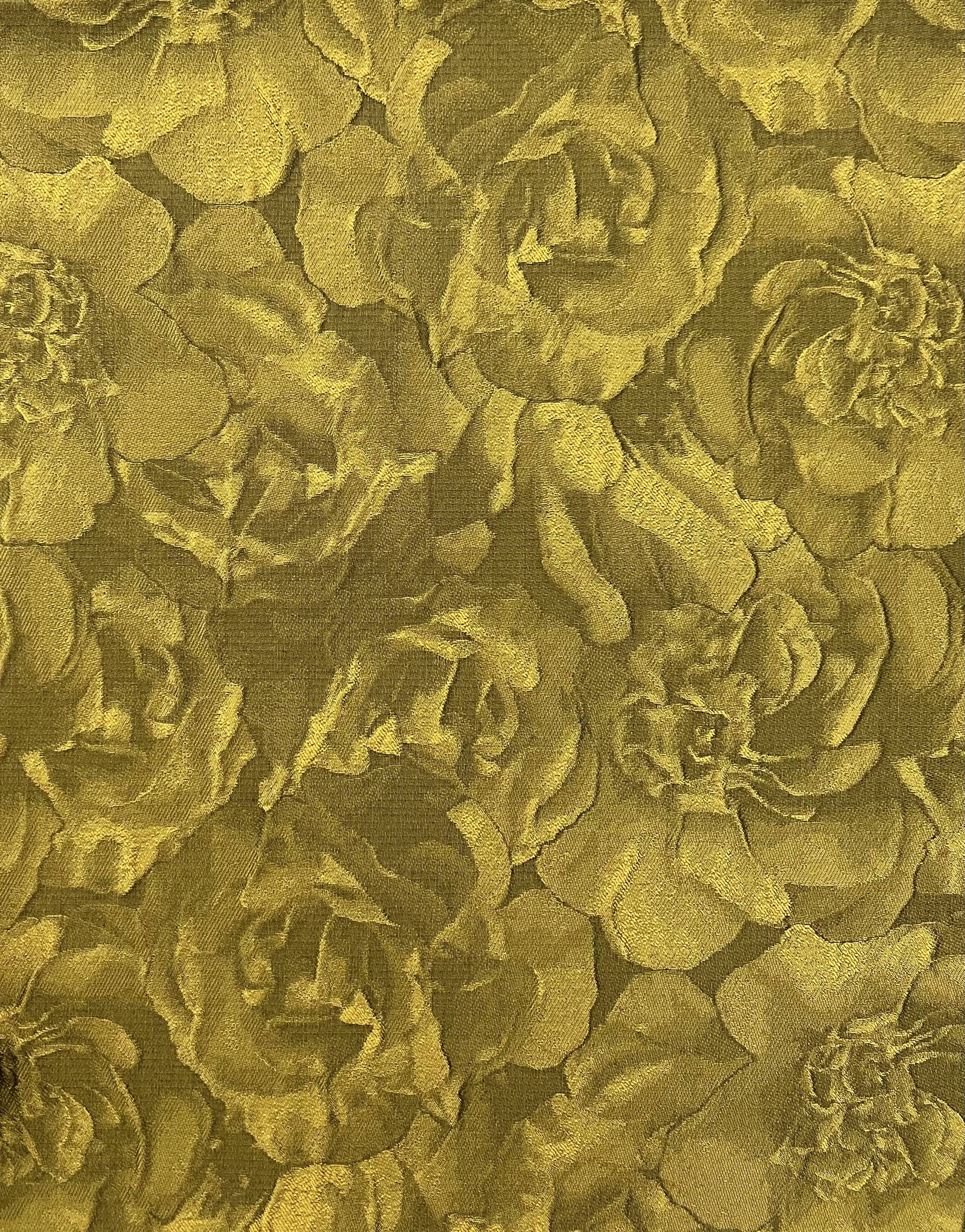 Polyester Matelassé in Mustard