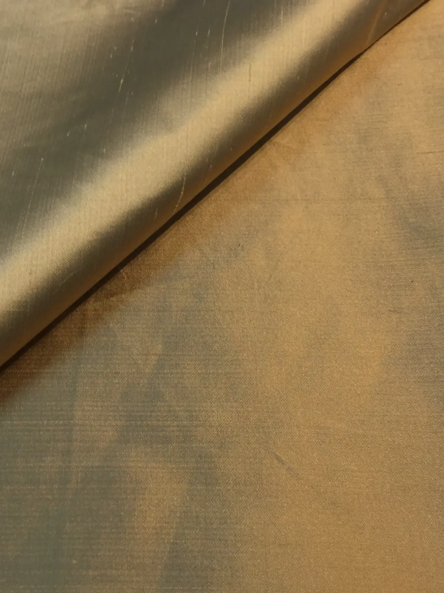 Pure Silk Shantung in Gold