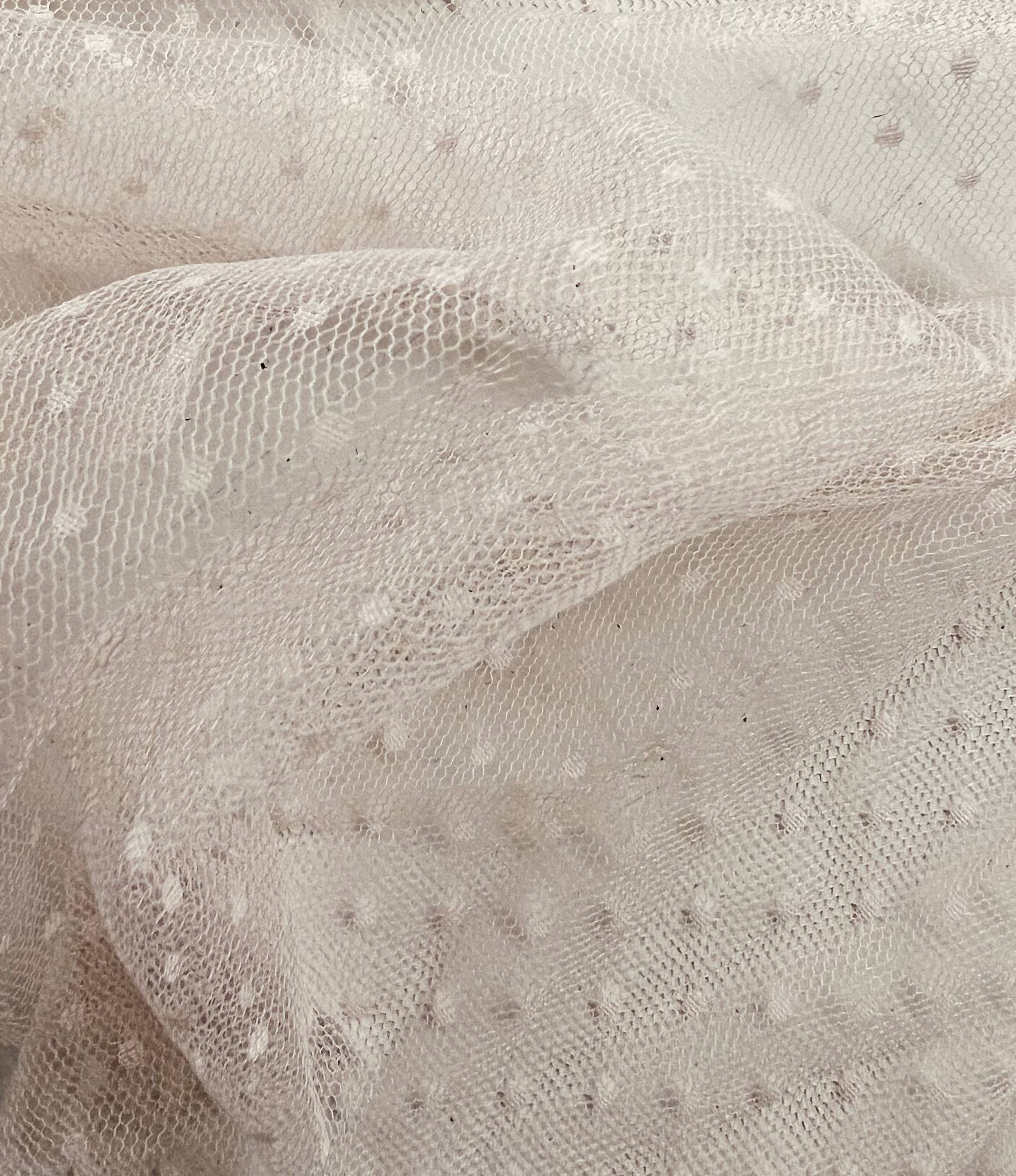 Nylon Point D'esprit in Blush