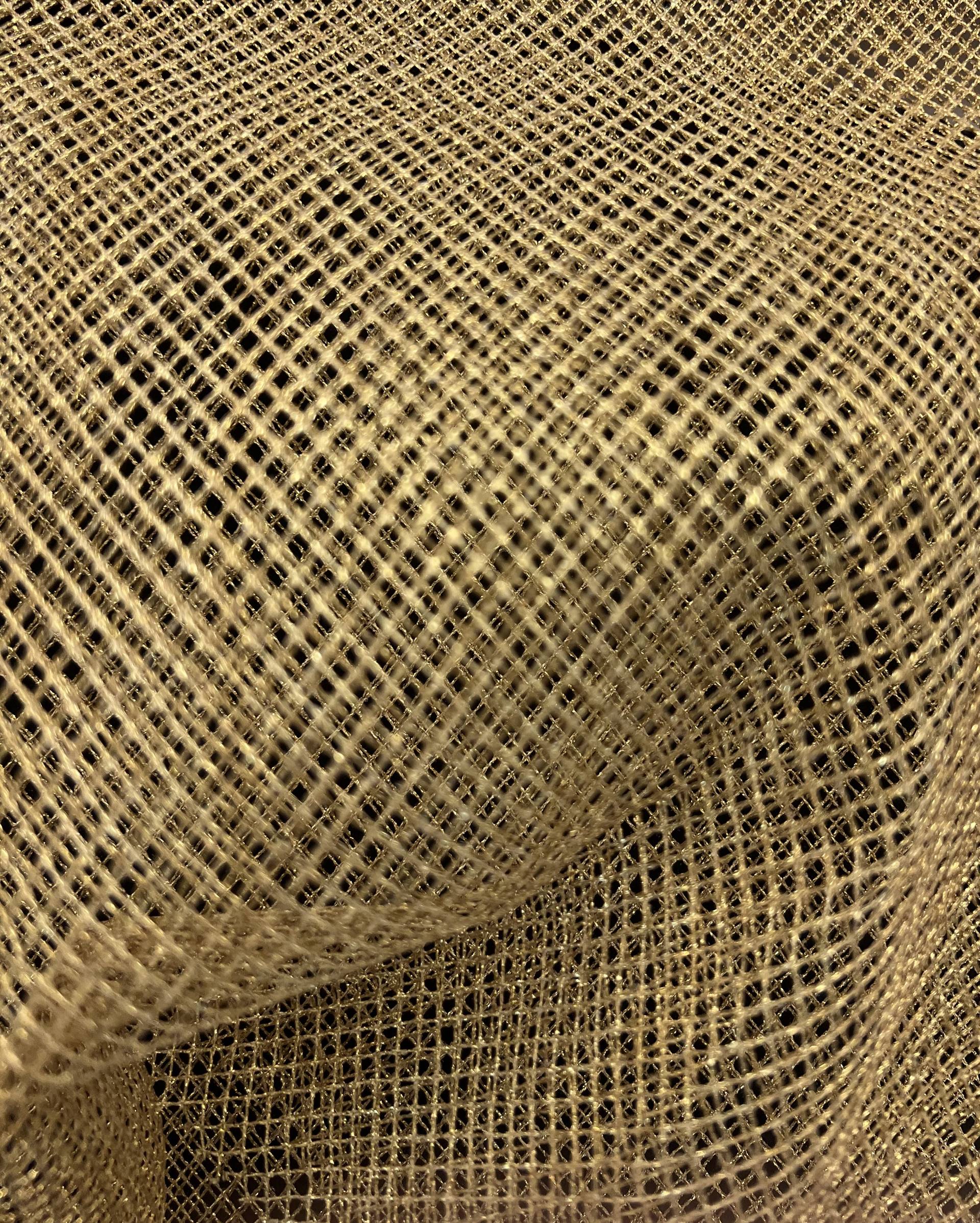 Metallic Fishnet in Gold