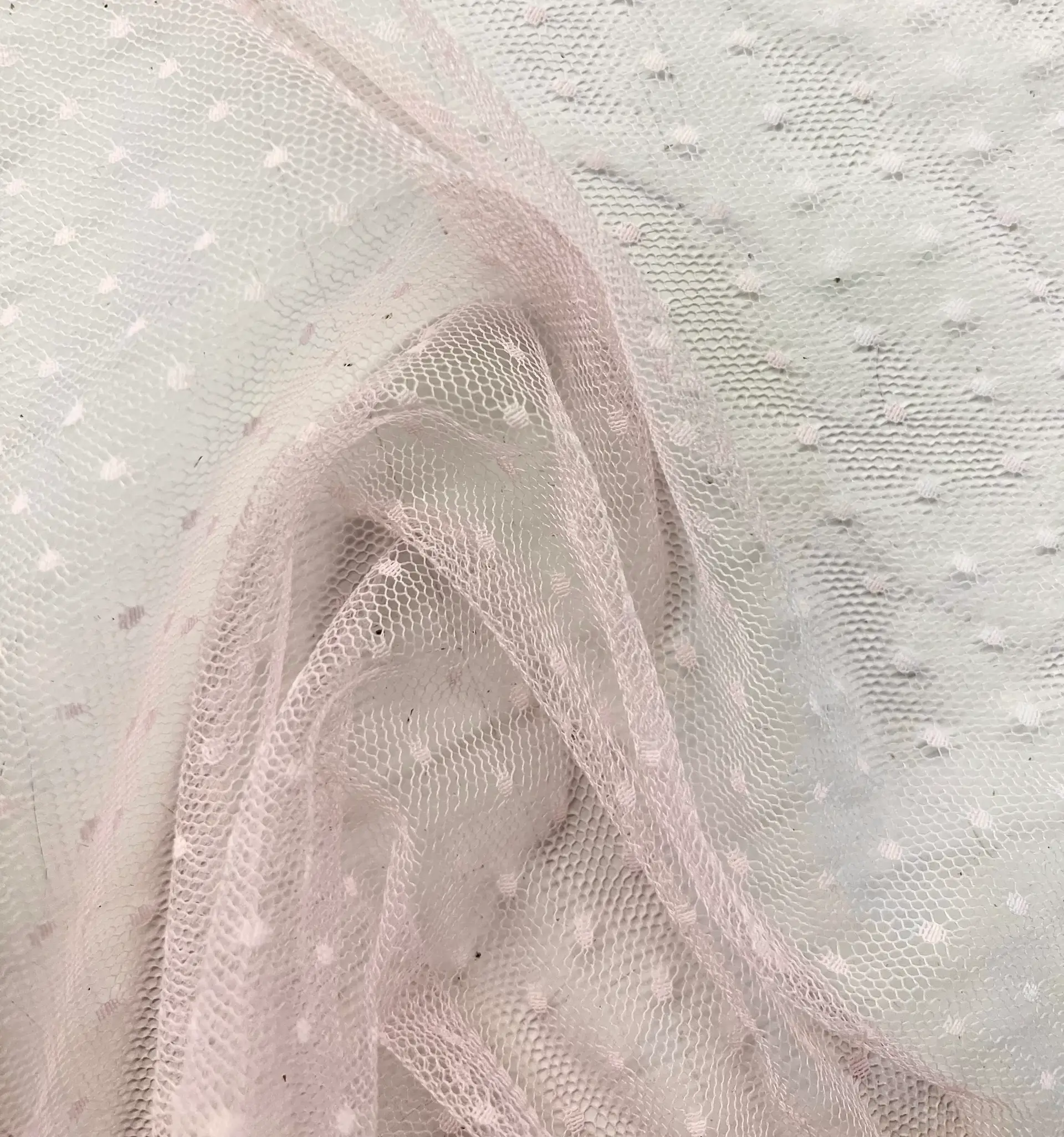 Nylon Point D'esprit Rosa