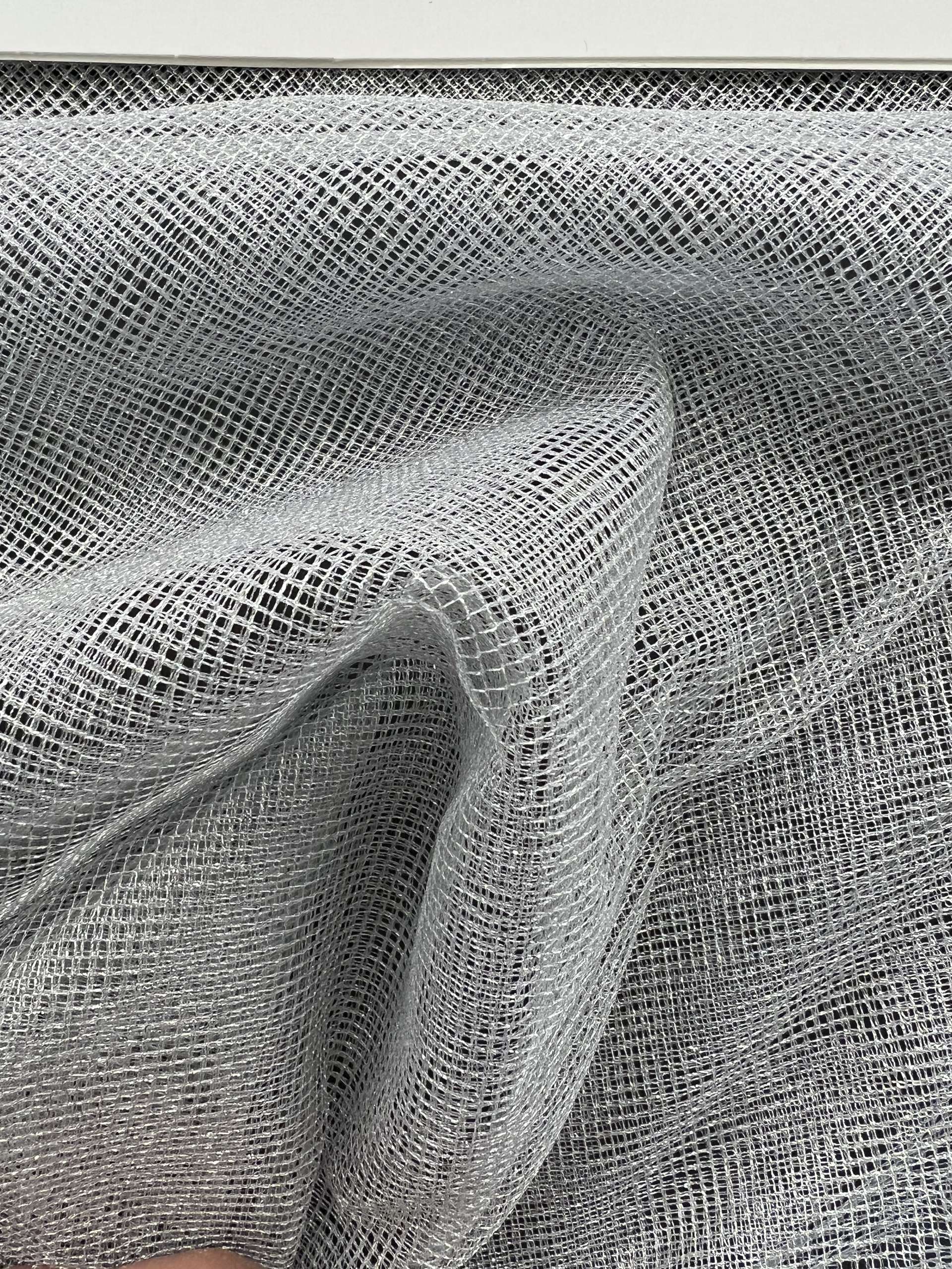 Metallic Tulle in Silver