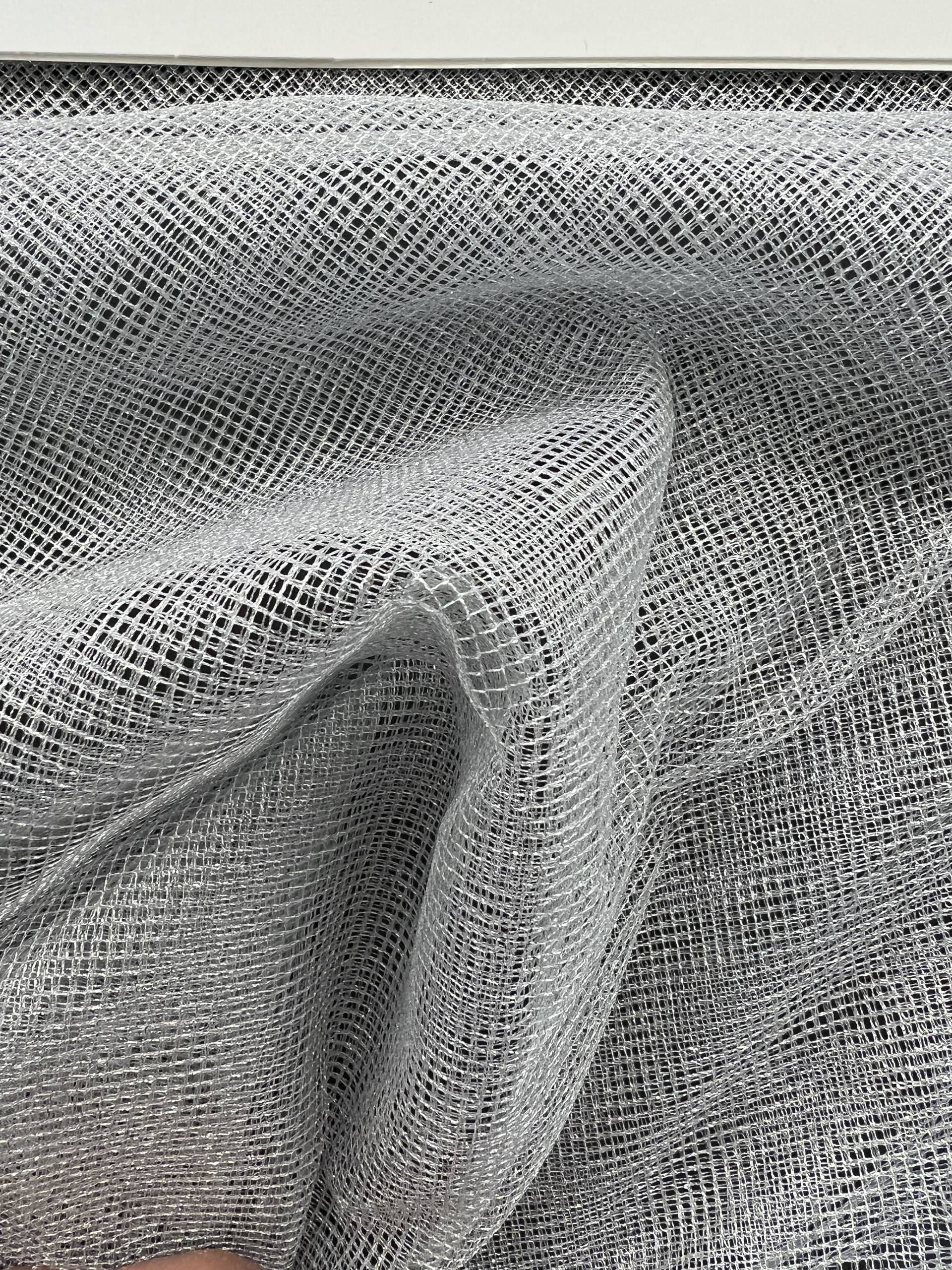 Metallic Tulle in Silver