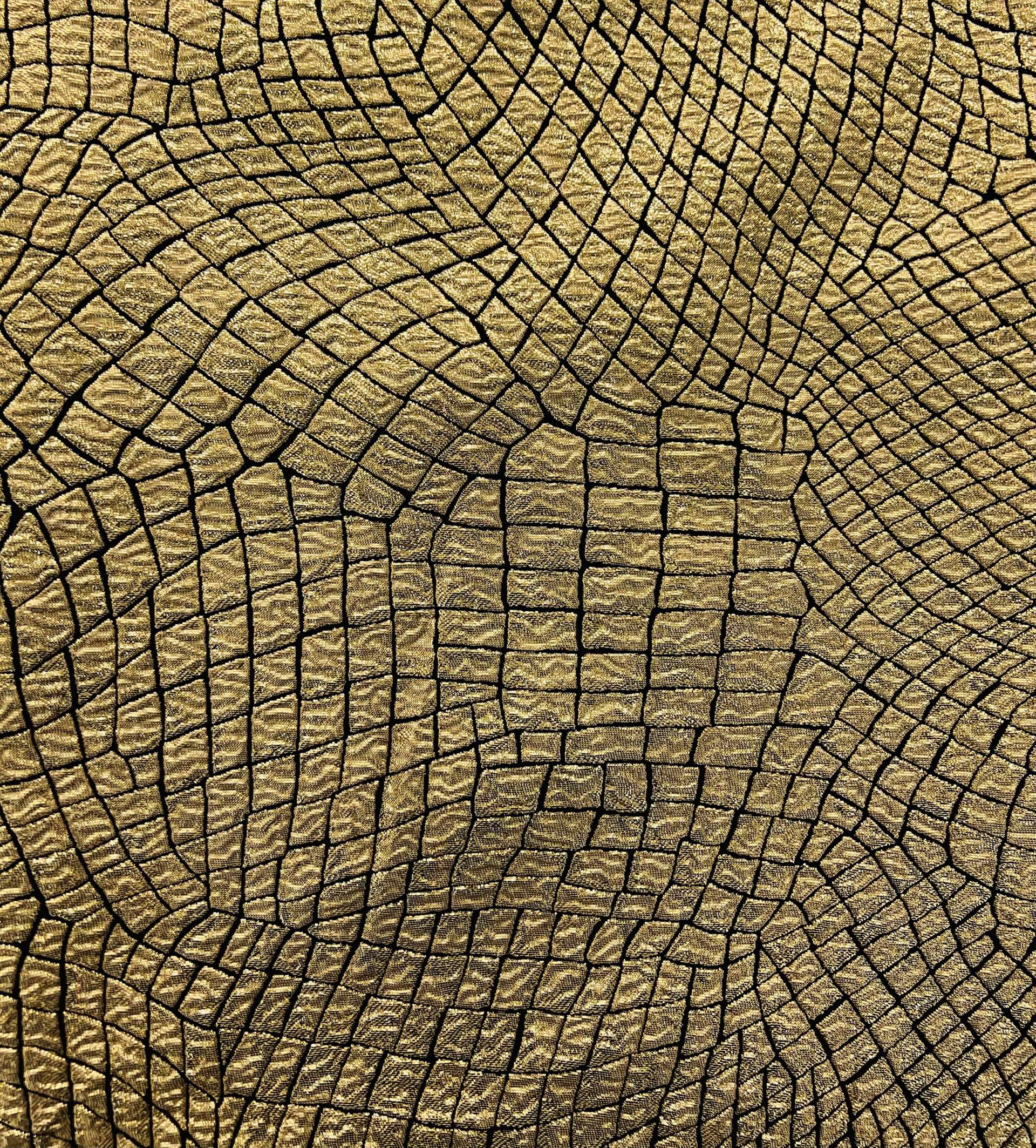 Silk Blend Metallic Brocade