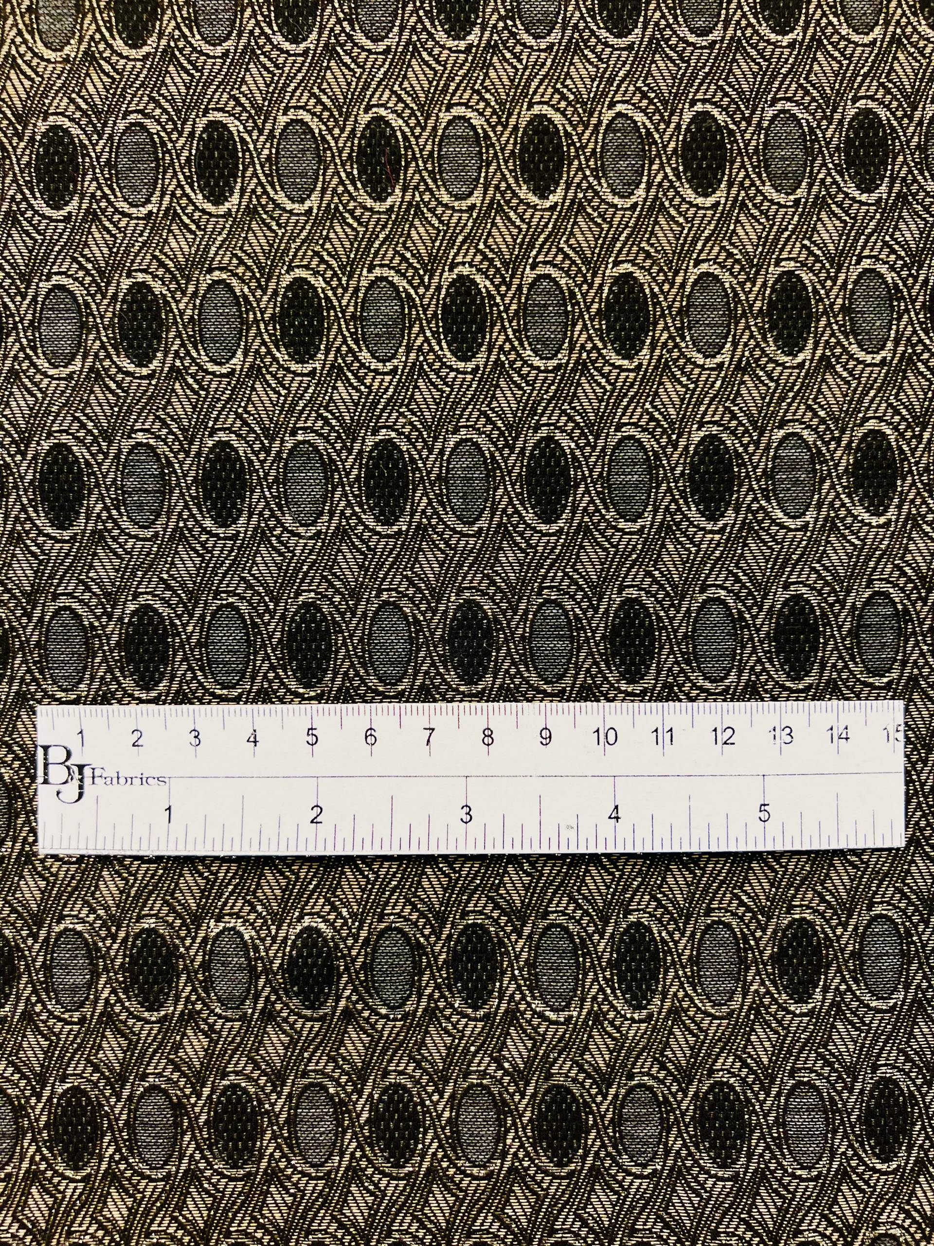 Stretch Geometric Brocade