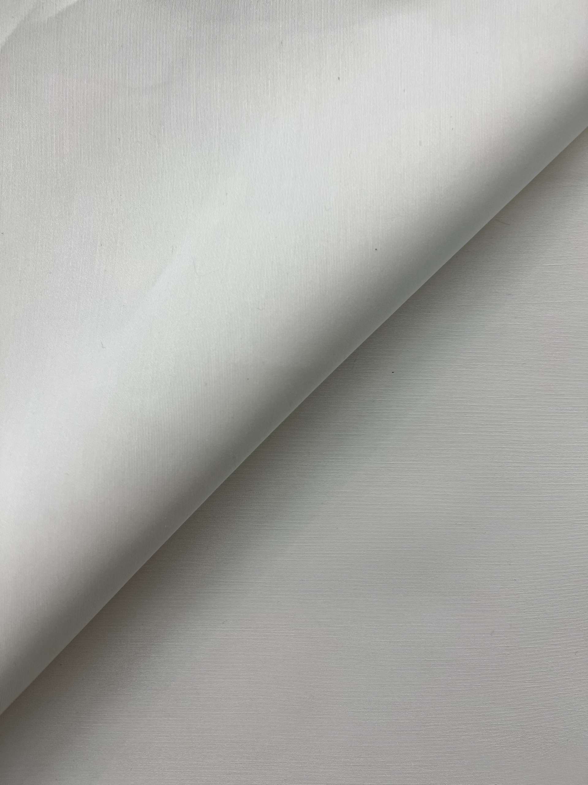 Silk & Cotton Faille in White