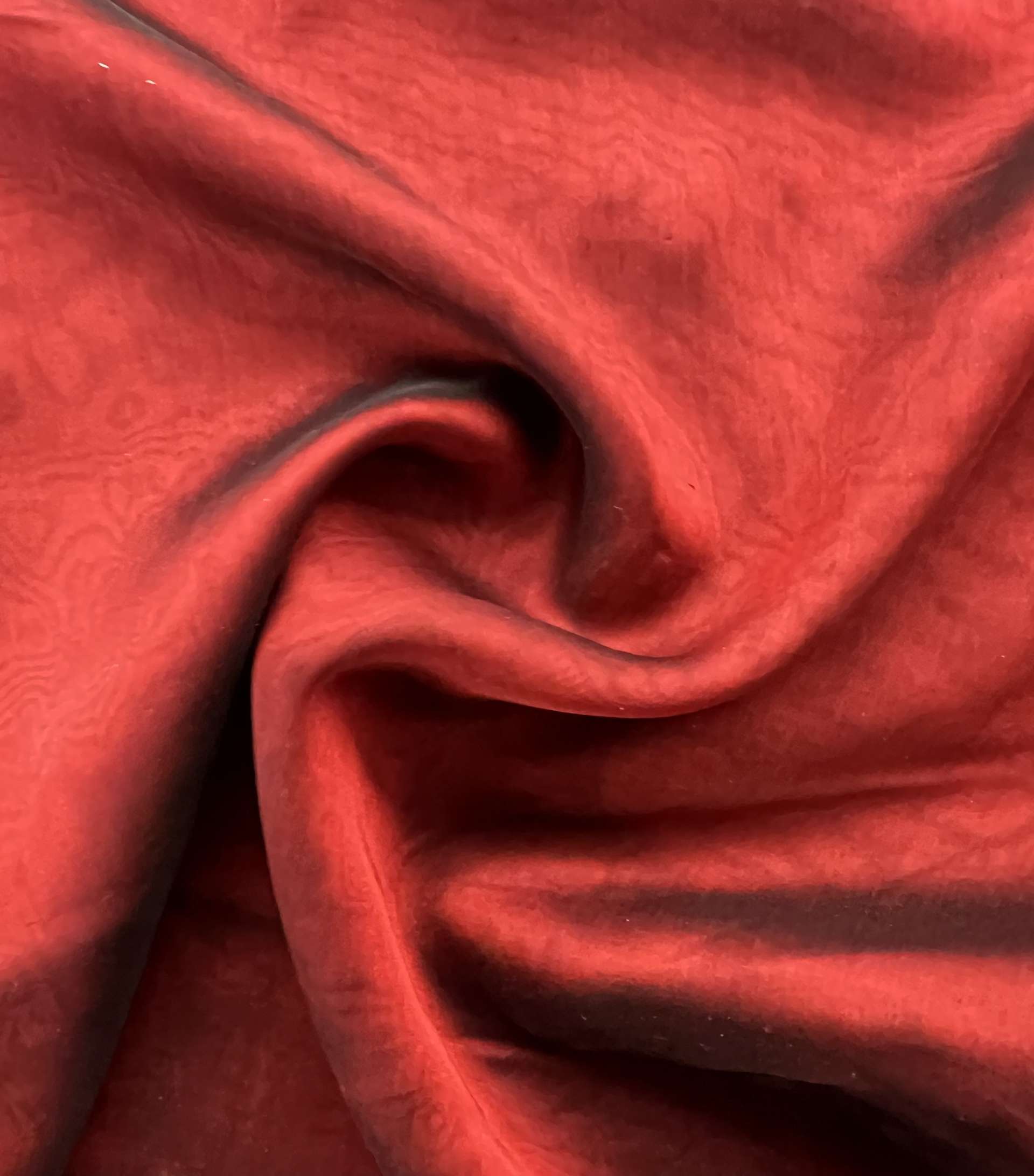 Iridescent Silk Chiffon in Red Black