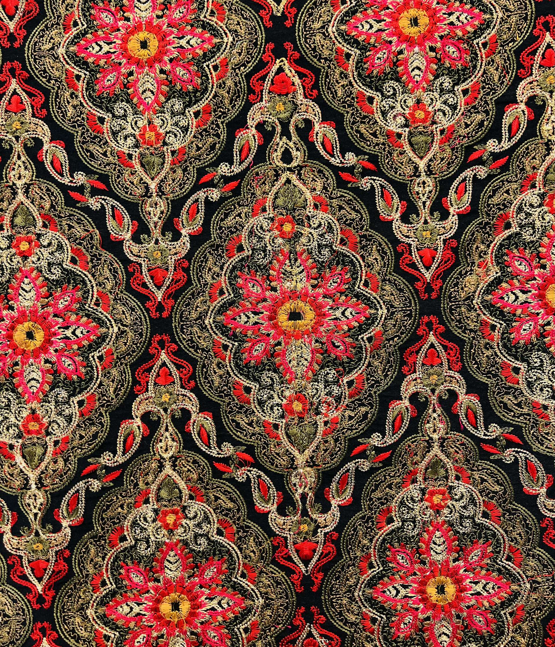 Embroidered Taffeta