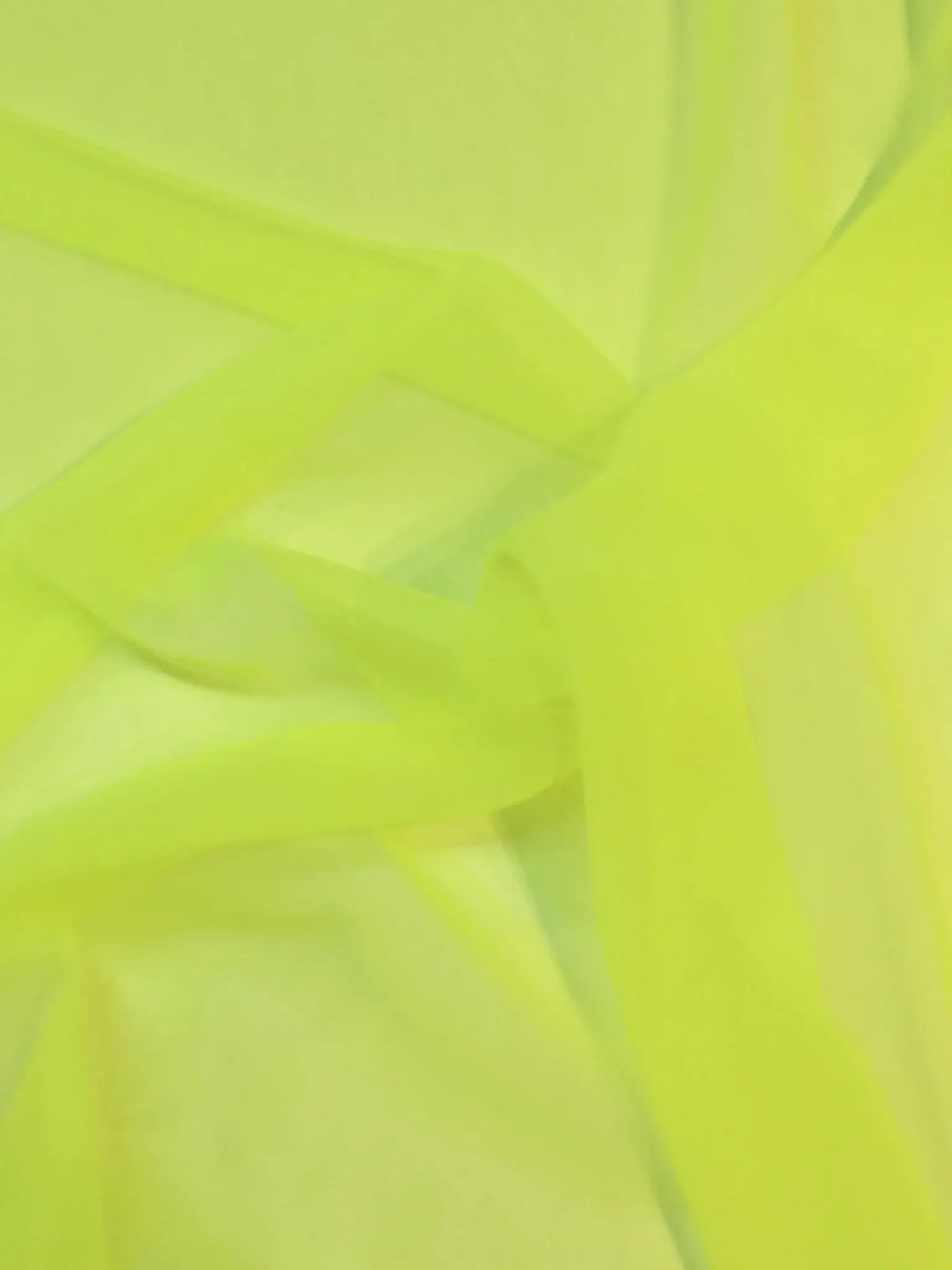 Polyester Chiffon in Neon Yellow