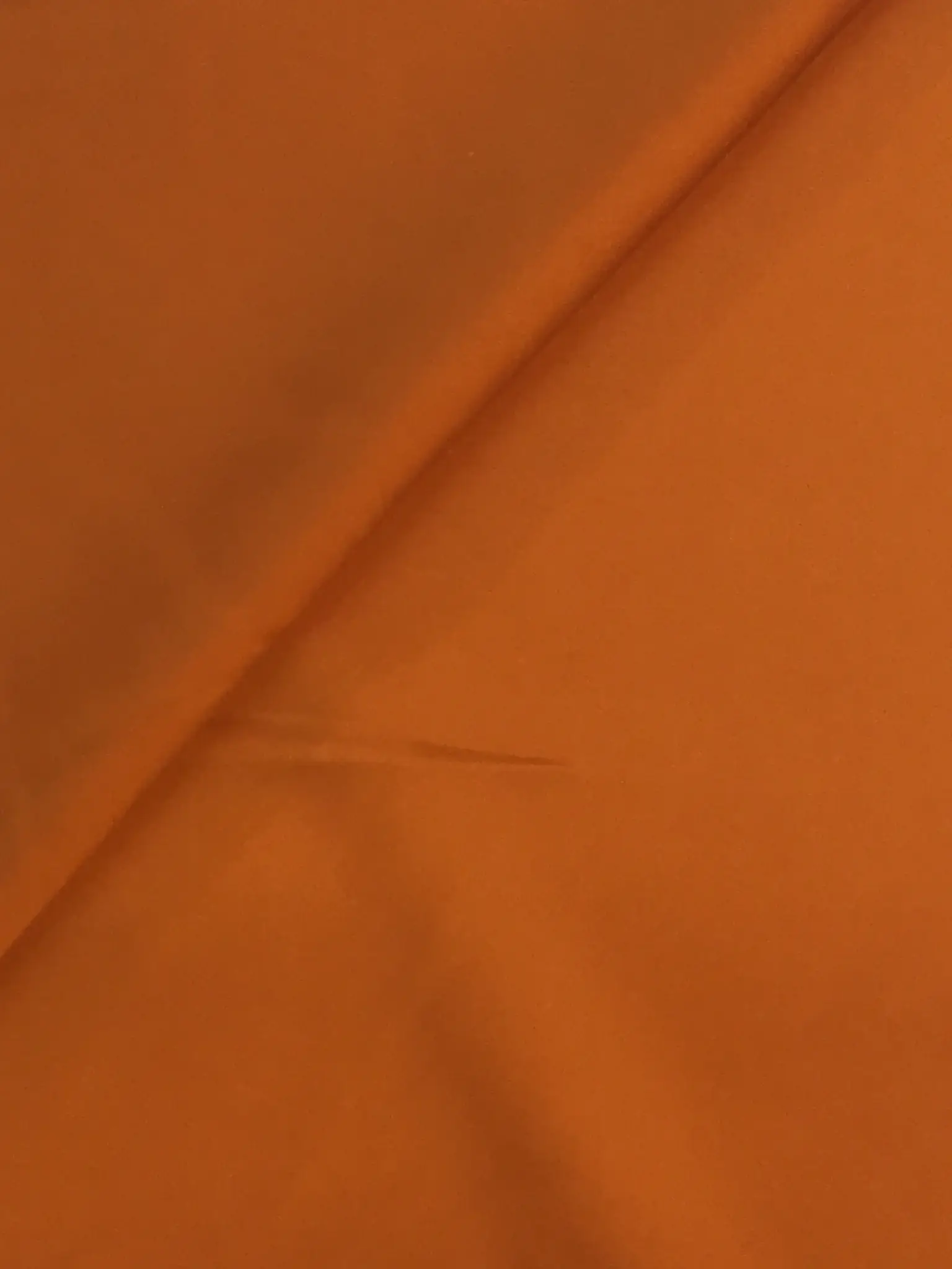 Stretch Polyester Satin in Orange Spice