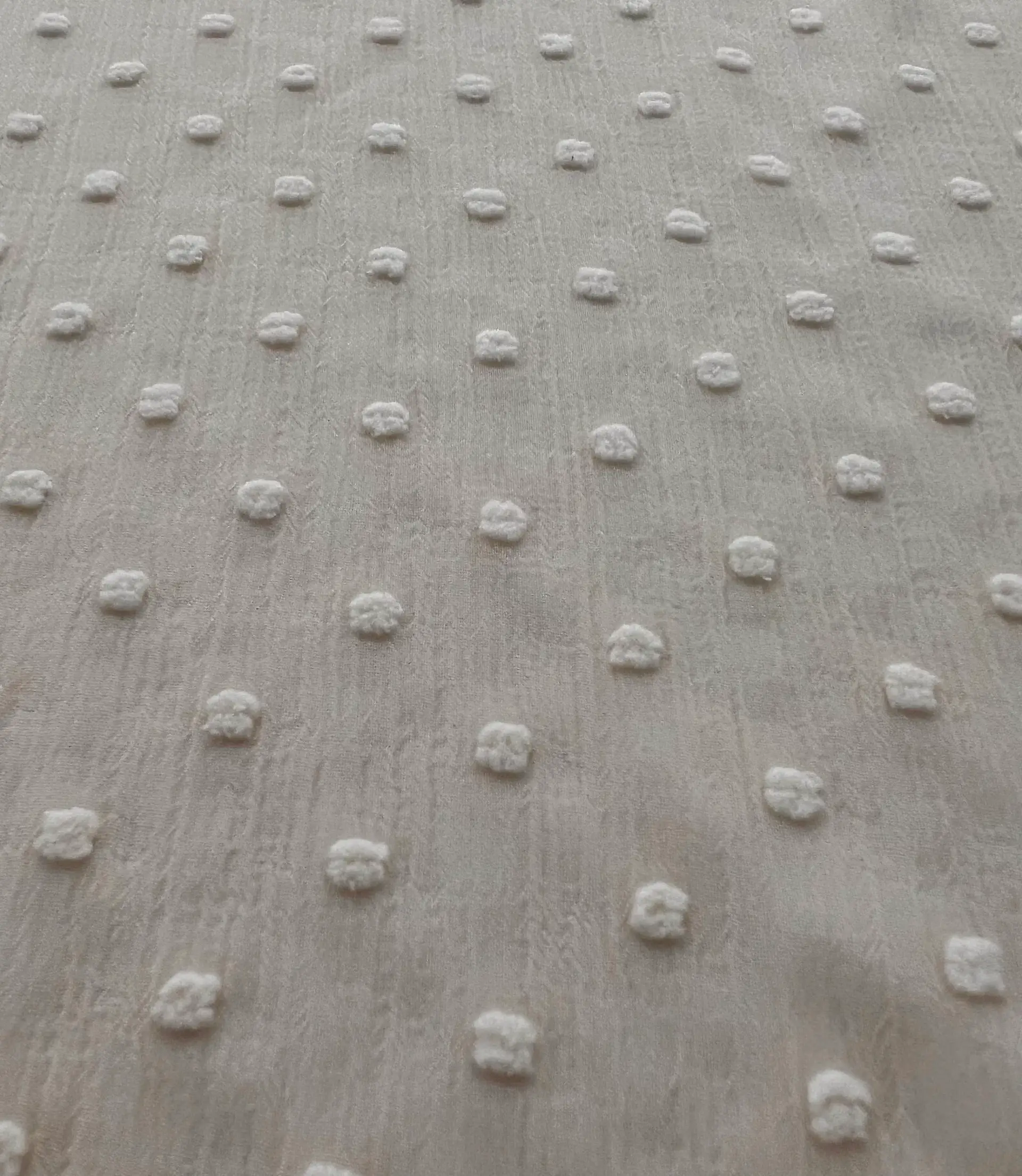 Clip Dotted Chiffon in Cream