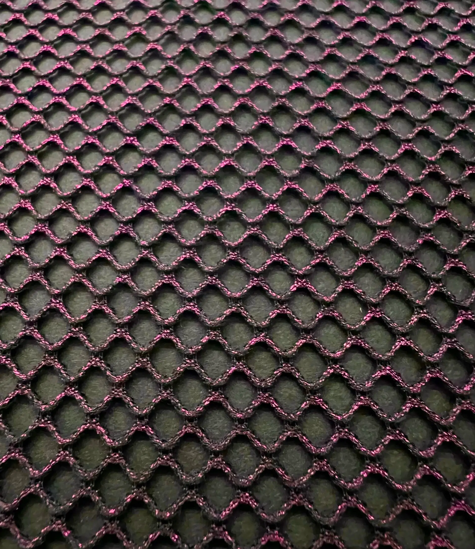 Royal Purple Metallic Foiled Polyester Fishnet