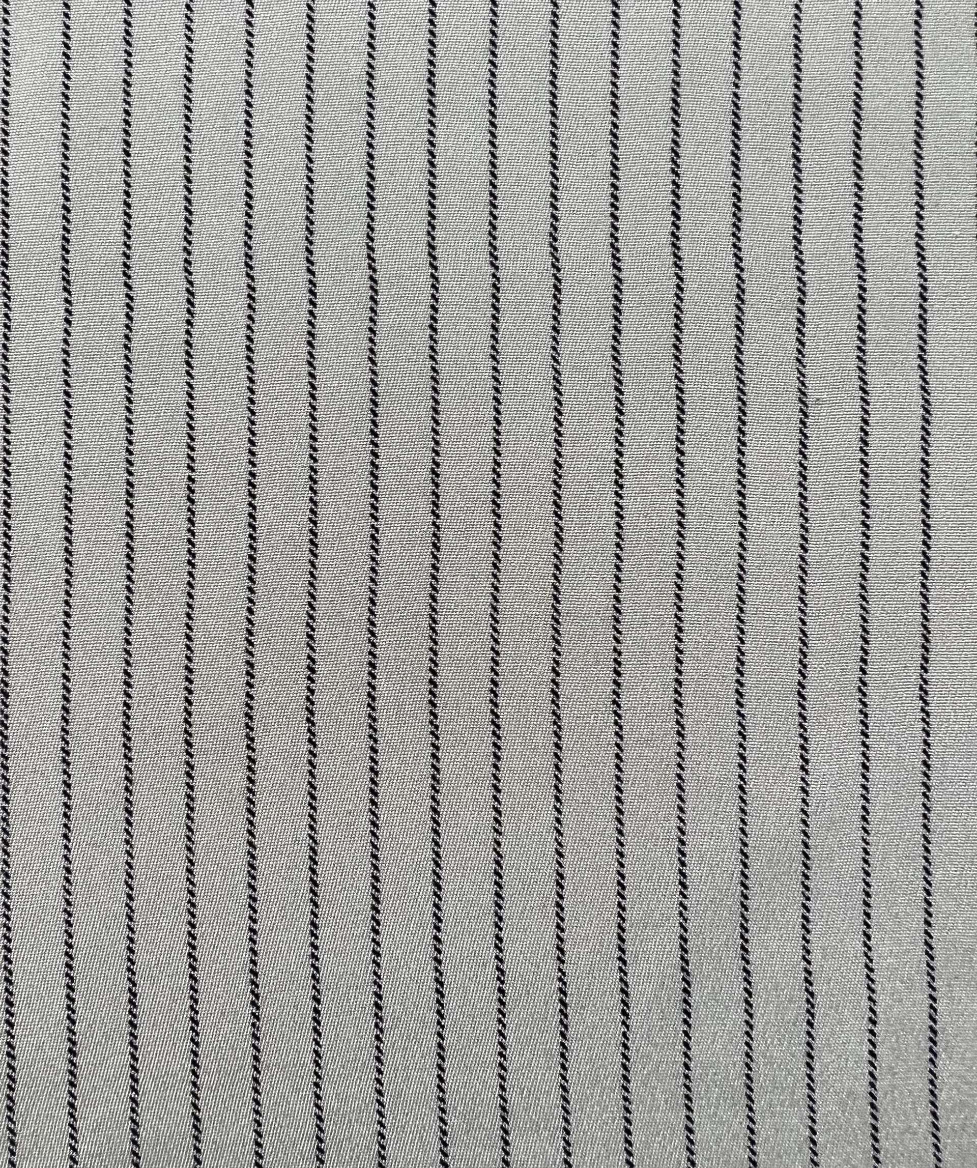 4Ply Silk Crepe Stripe
