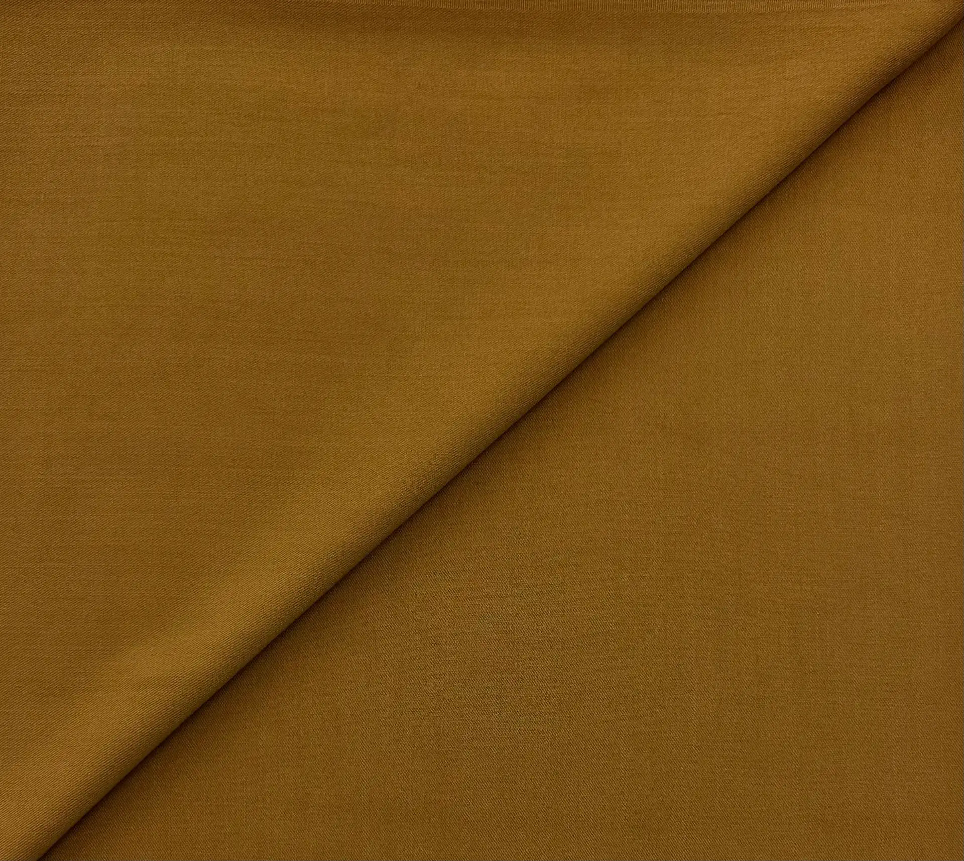 Stretch Rayon Twill in Dark Mustard